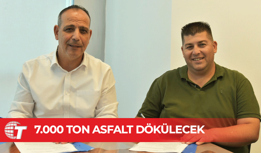 Başkent Lefkoşa’da 2. Etap Asfaltlama Çalışmaları için imzalar atıldı