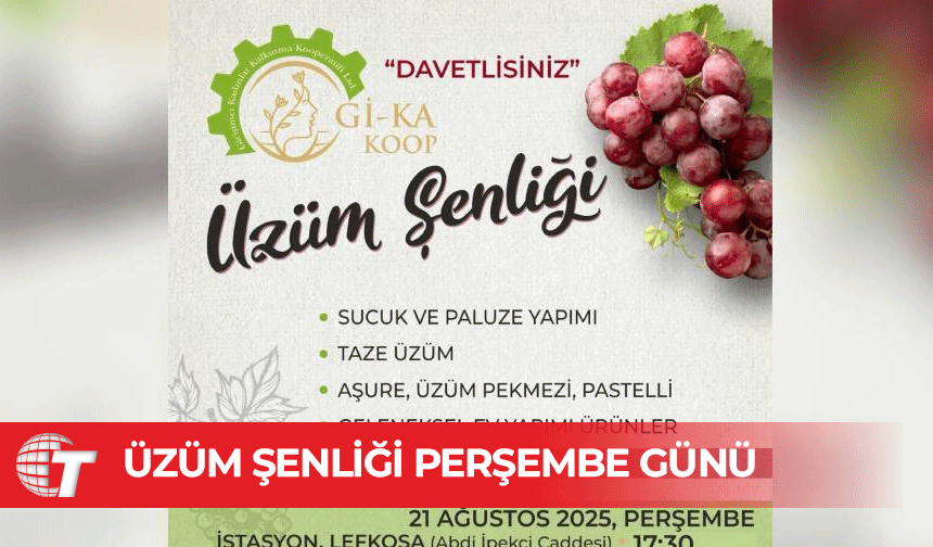 Lefkoşa’da Üzüm Şenliği düzenleniyor