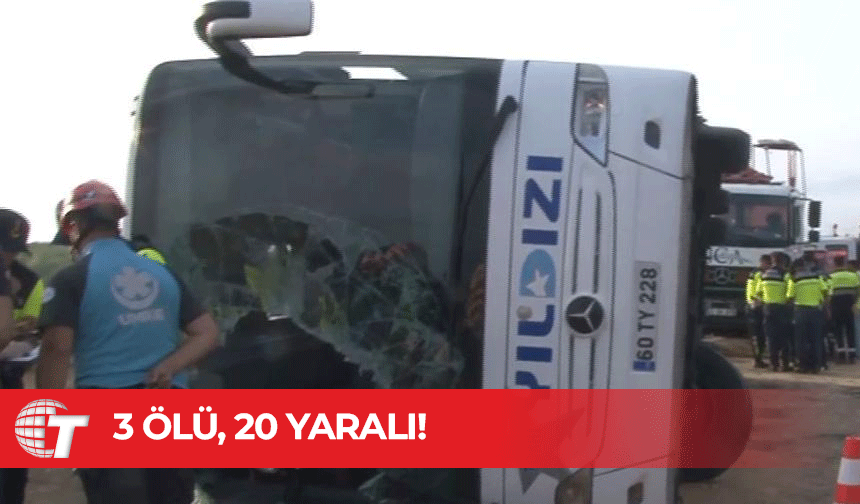 Kuzey Marmara Otoyolu'nda yolcu otobüsü devrildi: 3 ölü, 20 yaralı