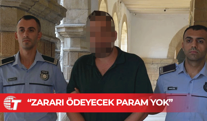 Ercan'da olay çıkartan zanlı tekrar mahkemeye çıkarıldı