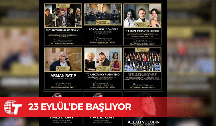 23. Uluslararası Kuzey Kıbrıs Müzik Festivali 23 Eylül’de başlıyor