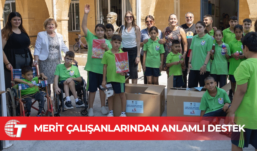 Merit çalışanlarından 750 çocuğa kırtasiye ve oyuncak desteği