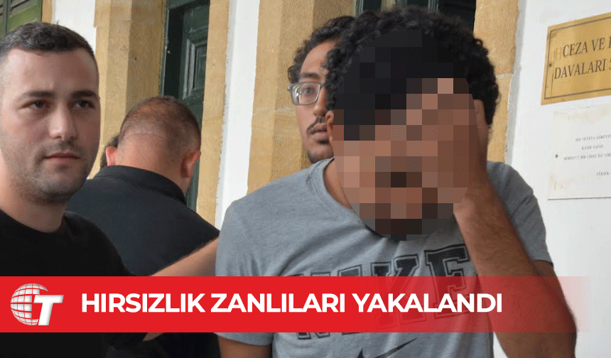 Marketten gıda ve içecek çalarken yakalandılar