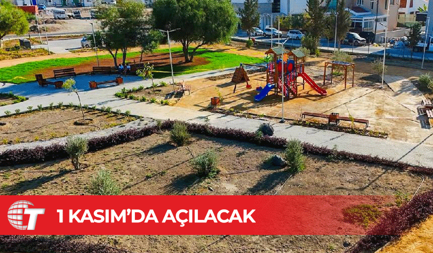 Dr. Zerrin Akalın Parkı 1 Kasım’da açılacak