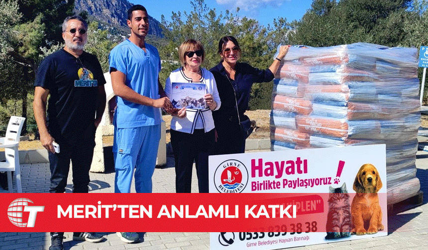 Merit’ten hayvan barınağına anlamlı katkı