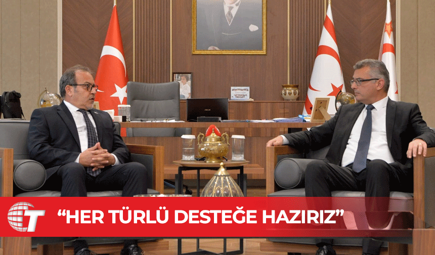 Cumhurbaşkanı Tufan Erhürman, Kemal Saraçoğlu Lösemili Çocuklar ve Kanserle Savaş Vakfı’nı kabul etti