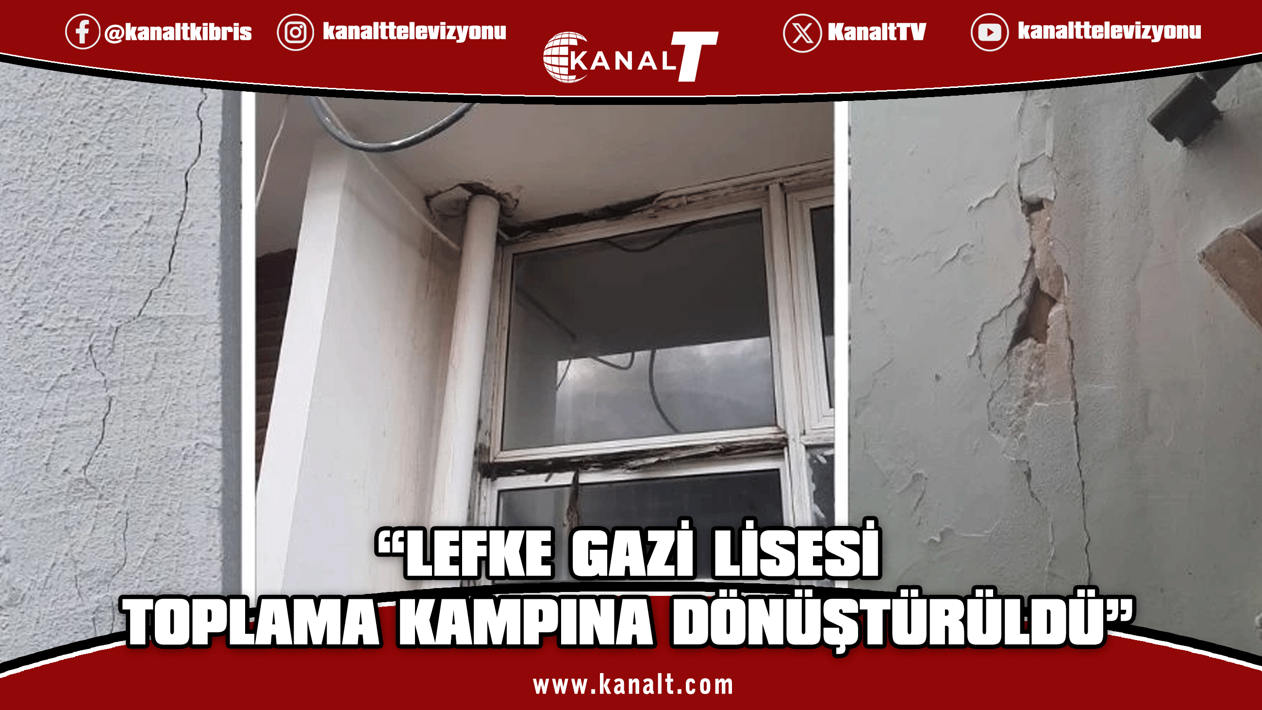 KTOEÖS: Lefke Gazi lisesi "toplama kampına" dönüştürüldü