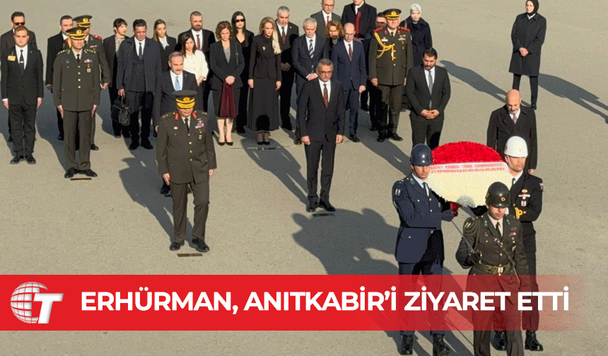 Cumhurbaşkanı Erhürman Anıtkabir'i ziyaret etti