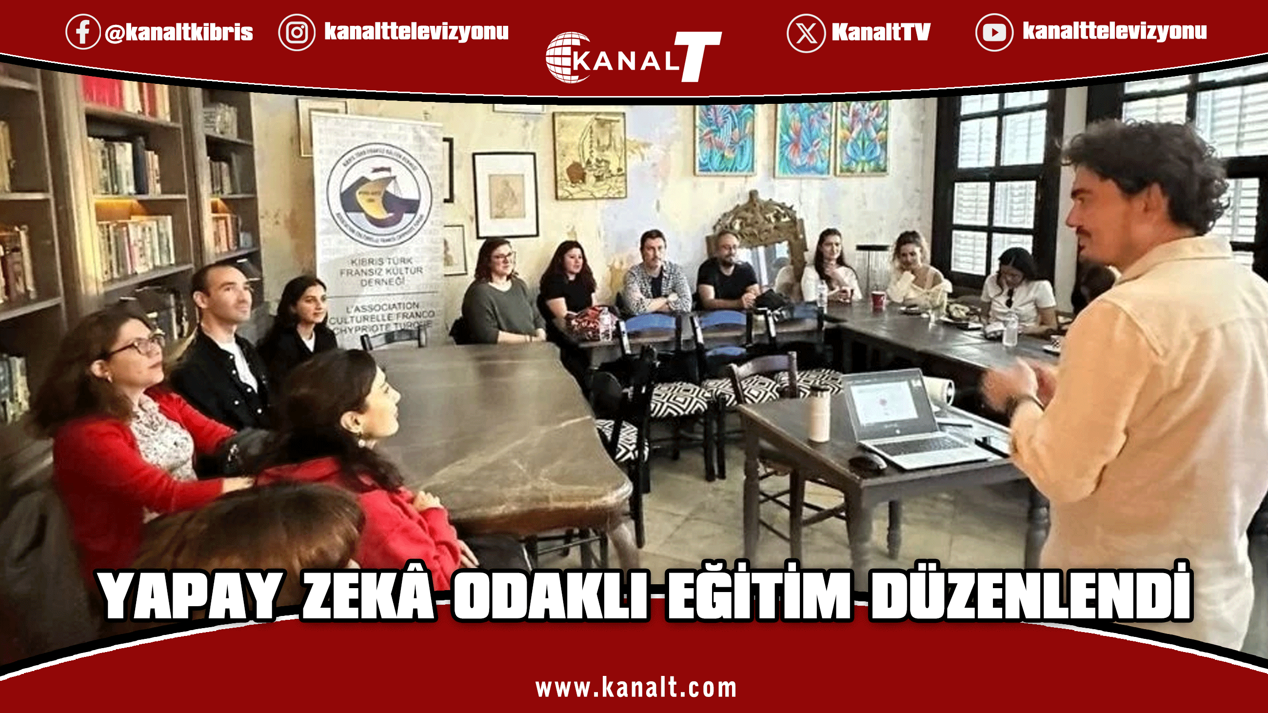 Kıbrıs Türk-Fransız Kültür Derneği’nden yabancı dil öğretmenlerine yapay zekâ odaklı eğitim