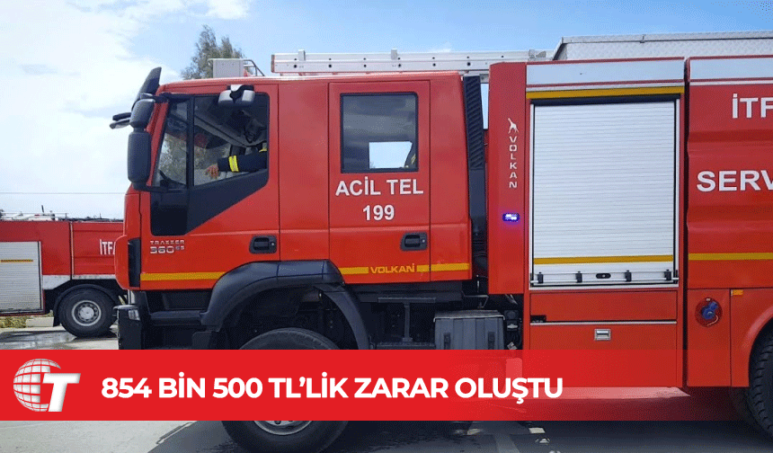 KKTC’de bir haftada 19 yangın meydana geldi