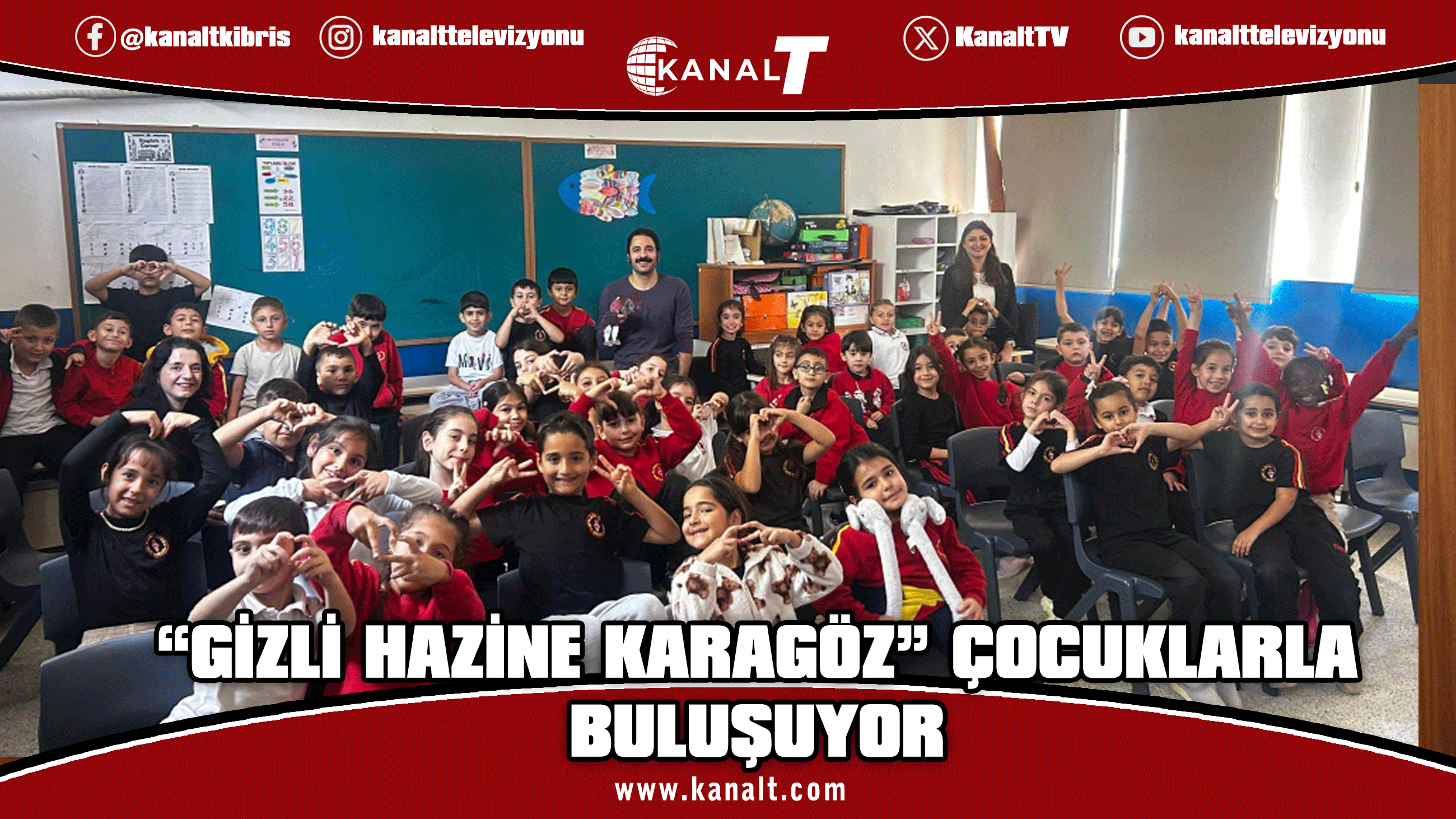 “Gizli Hazine Karagöz” gölge oyunu Gazimağusa’daki okullarda çocuklarla buluşuyor