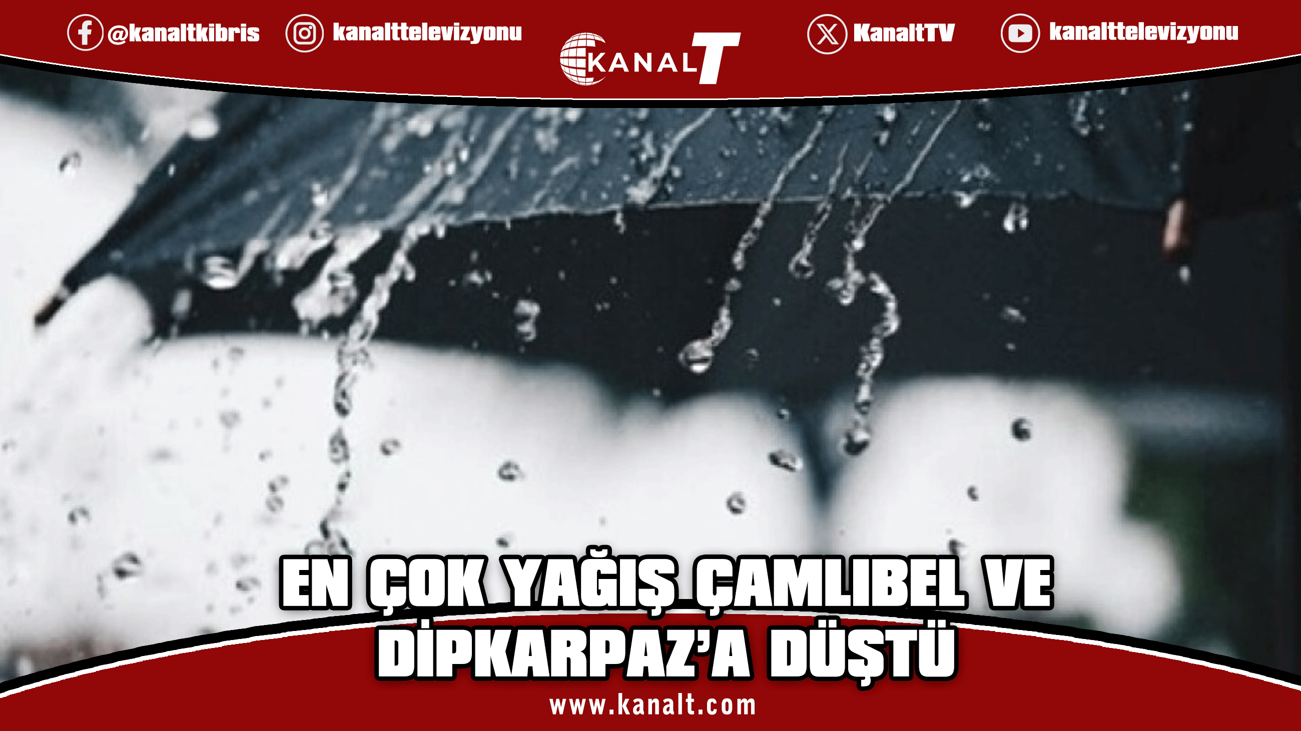 Son 24 Saatte En Çok Yağış Çamlıbel ve Dipkarpaz’a Düştü