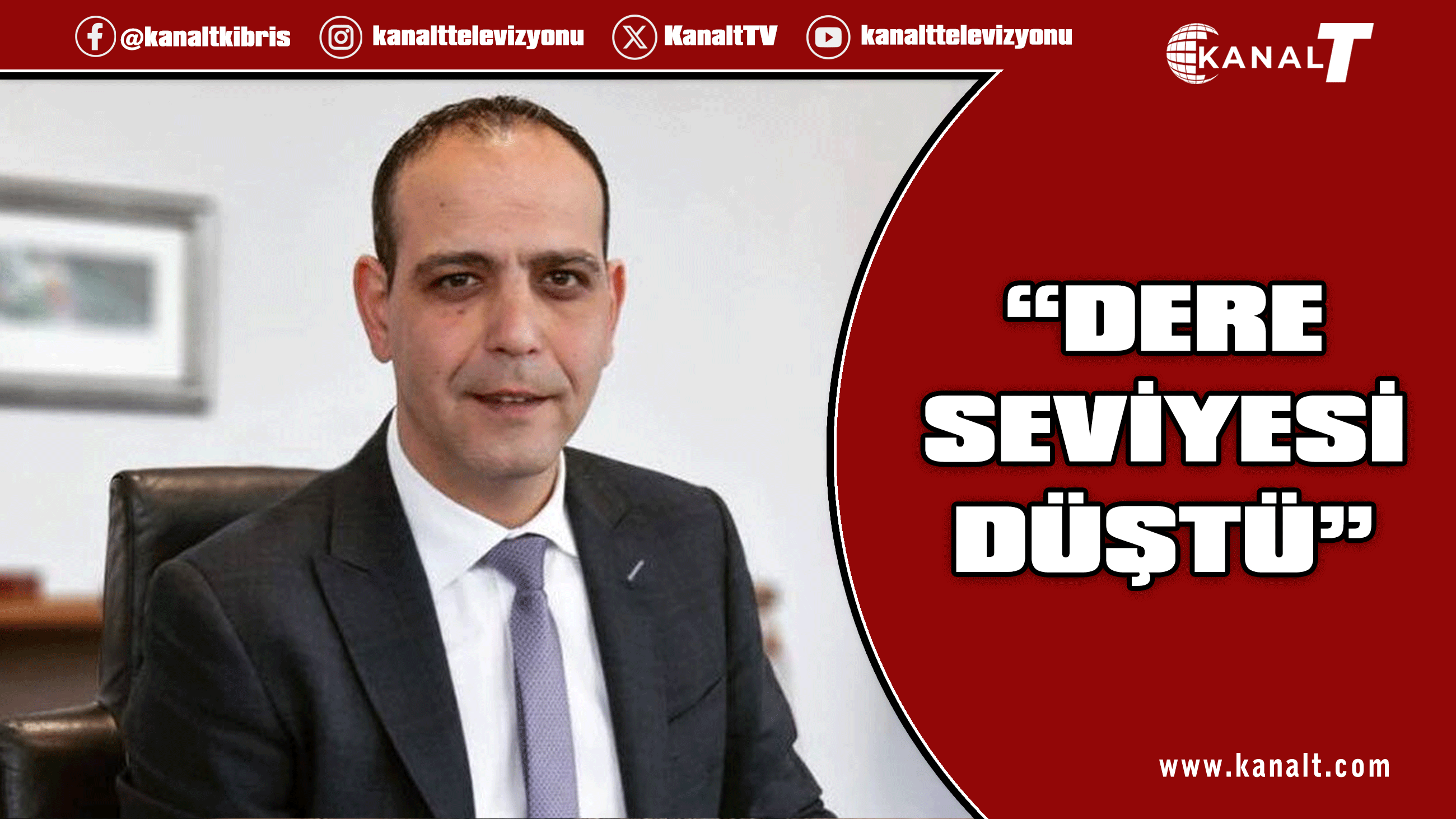 Harmancı: Şu anda dere seviyesi düşmüş durumda