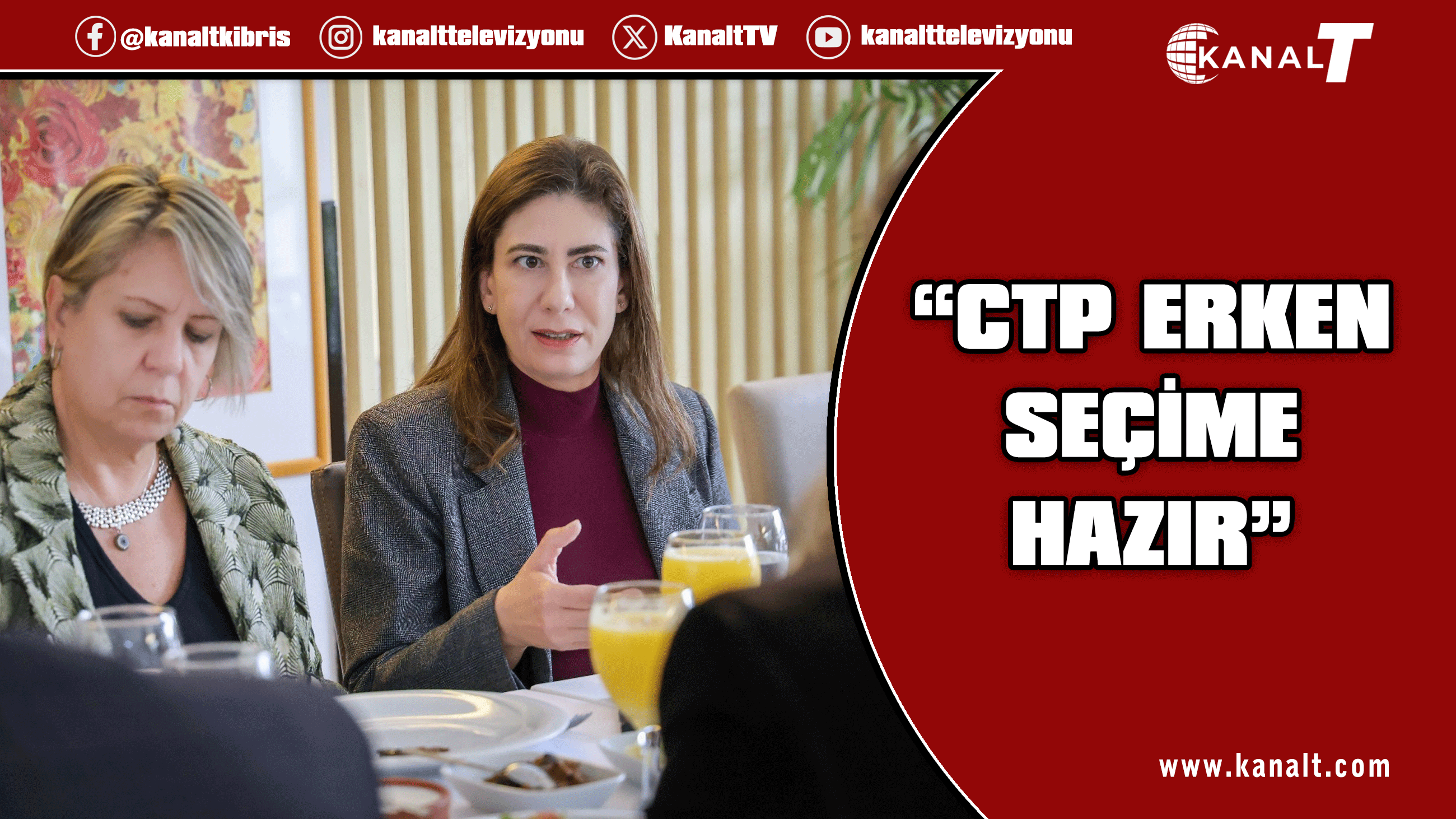 CTP Genel Başkanı Sıla Usar İncirli, Türkiye’den gelen gazetecilerle bir araya geldi