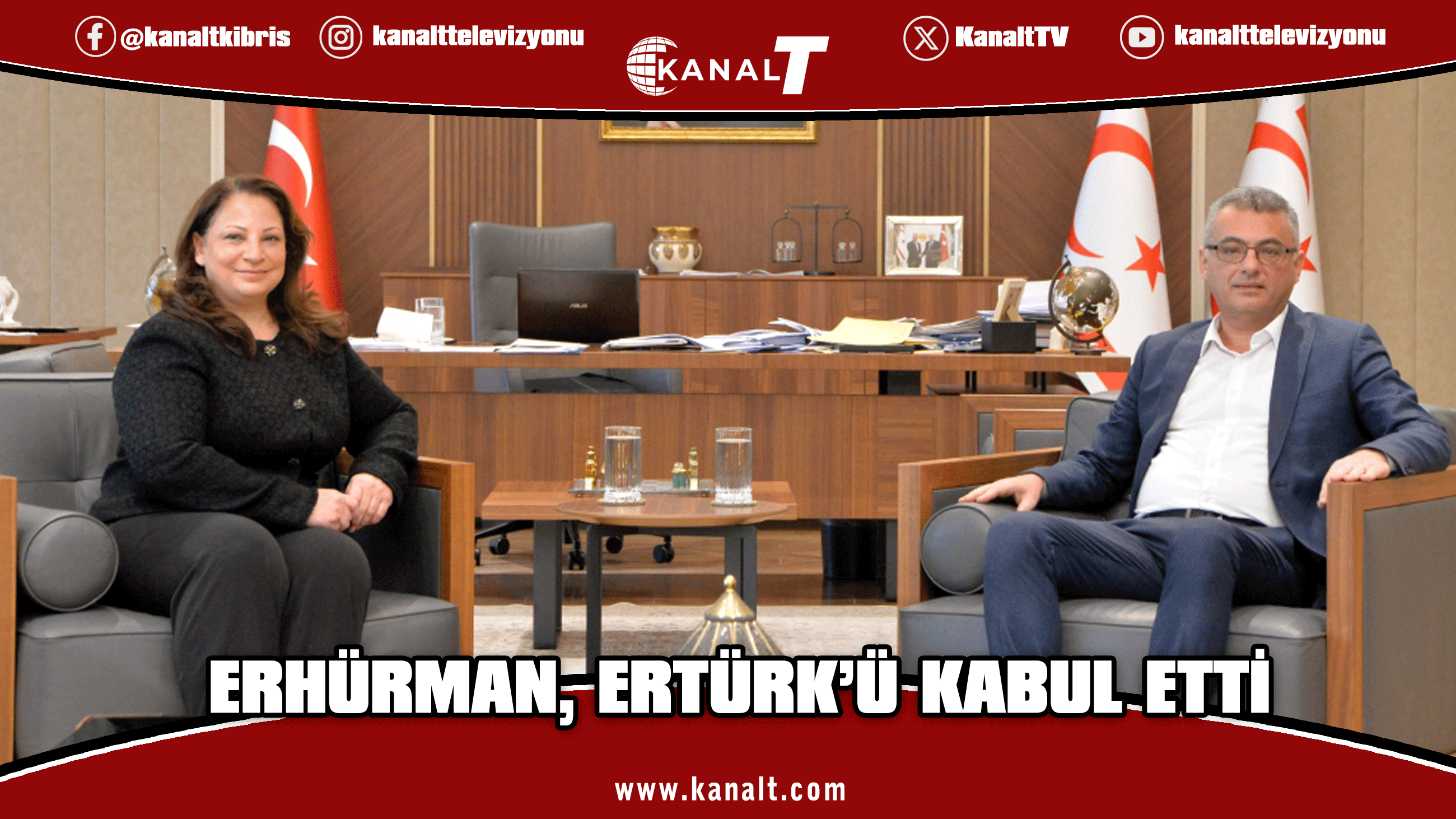 Cumhurbaşkanı Erhürman, KKTC Berlin Temsilcisi Ertürk’ü kabul etti