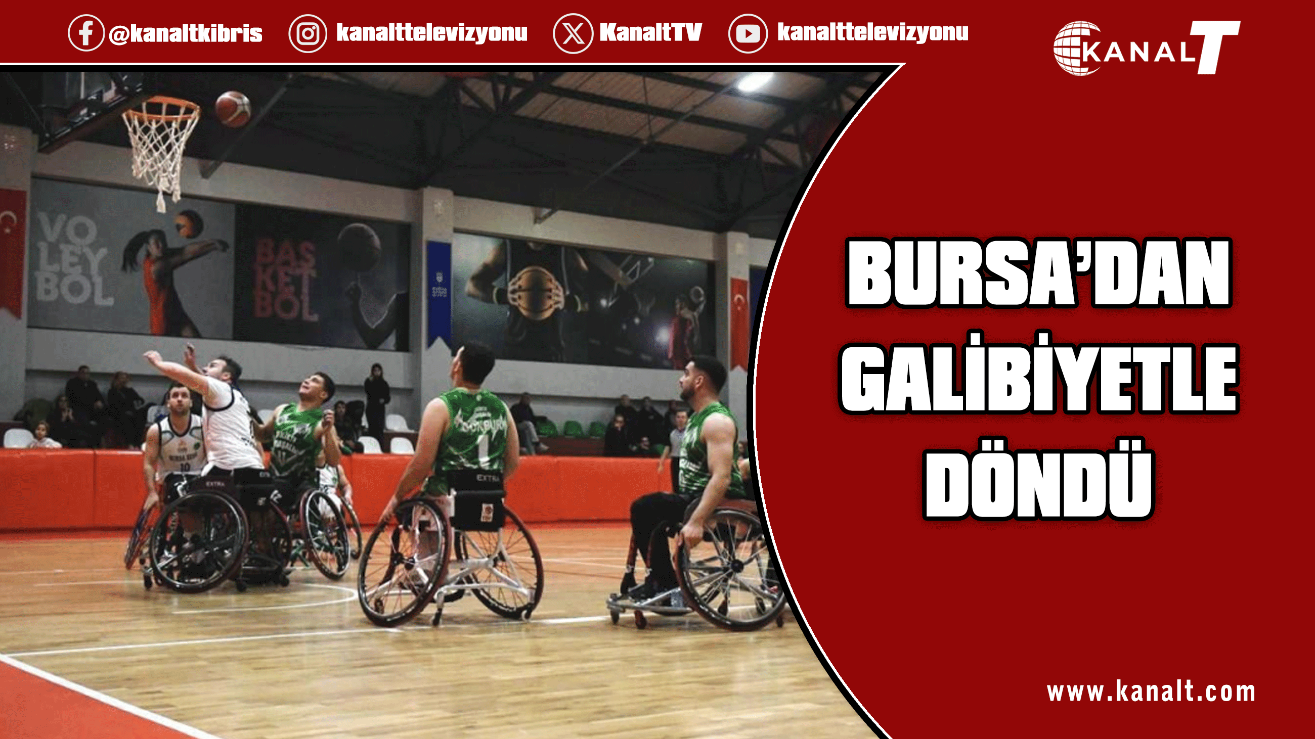 Vakıflar Tekerlekli Sandalye Basketbol Takımı Bursa deplasmanından galibiyetle döndü