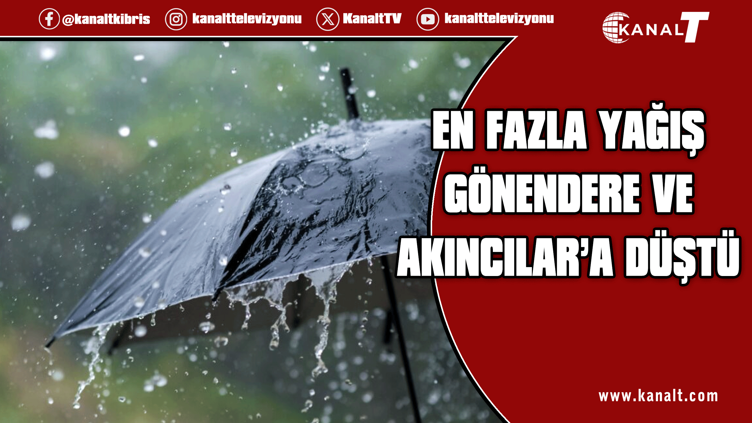 Son 24 saatte en fazla yağış Gönendere ve Akıncılar’a düştü