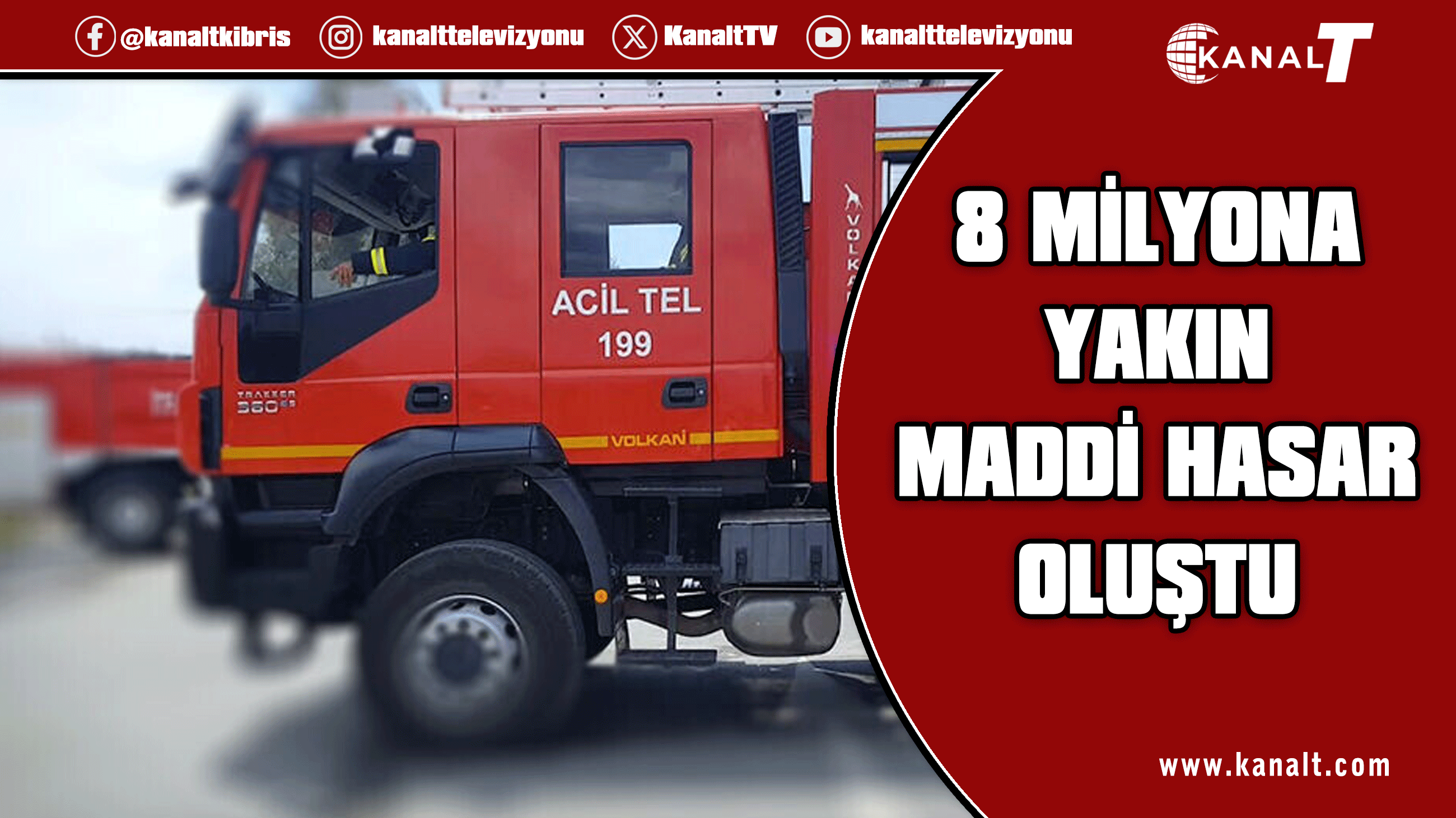 8 yangında 8 milyona yakın maddi hasar oluştu