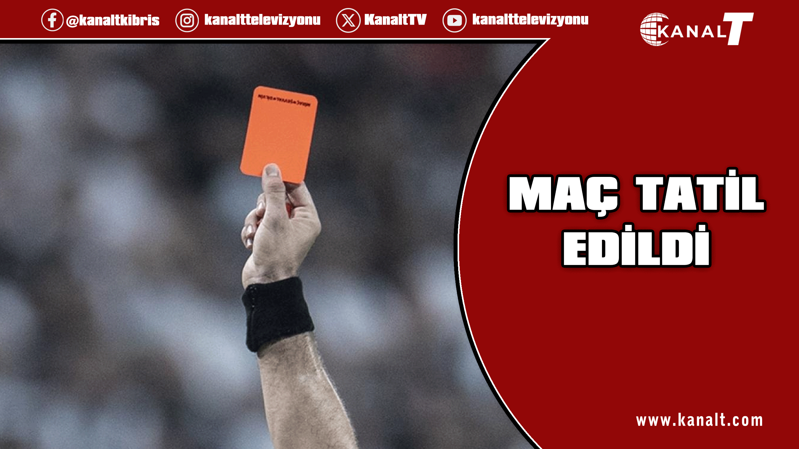 Geçitkale–Baf Ülkü Yurdu maçında kırmızı kart sonrası hakeme saldırı