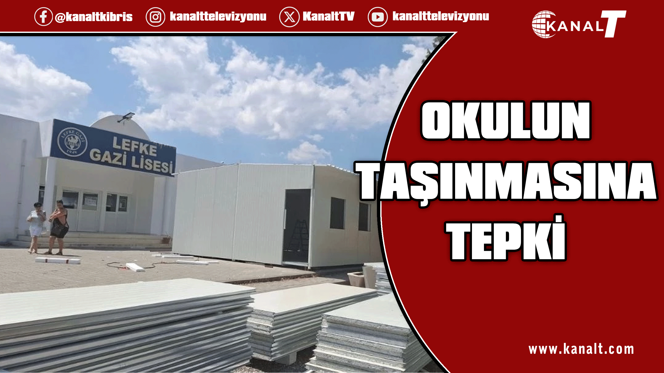 Lefke Gazi Lisesi Okul Aile Birliği, okulun taşınmasına tepki gösterdi