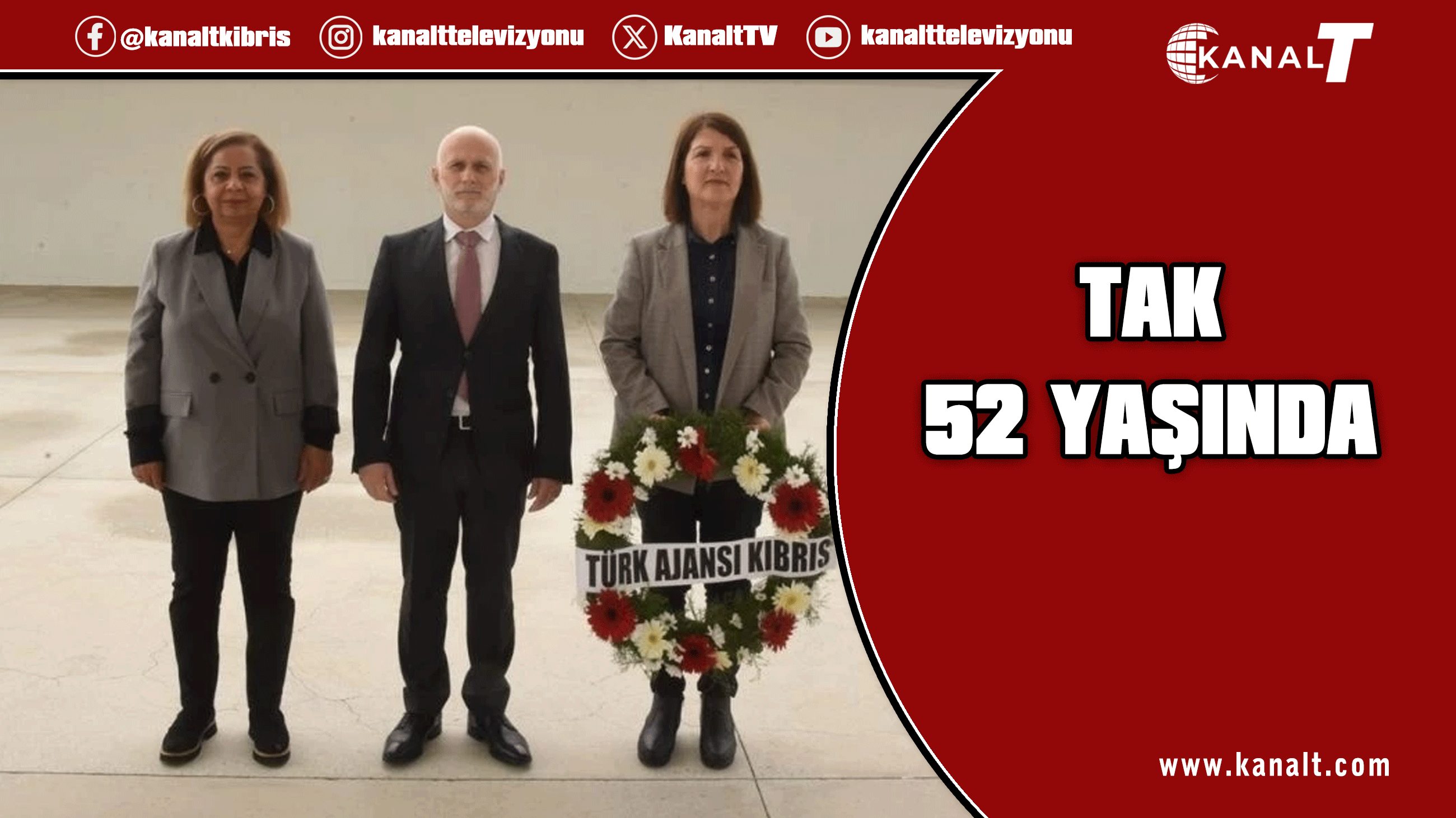 Türk Ajansı Kıbrıs 52’nci yaşını kutluyor: Lefkoşa'da anıtlara çelenk koyuldu
