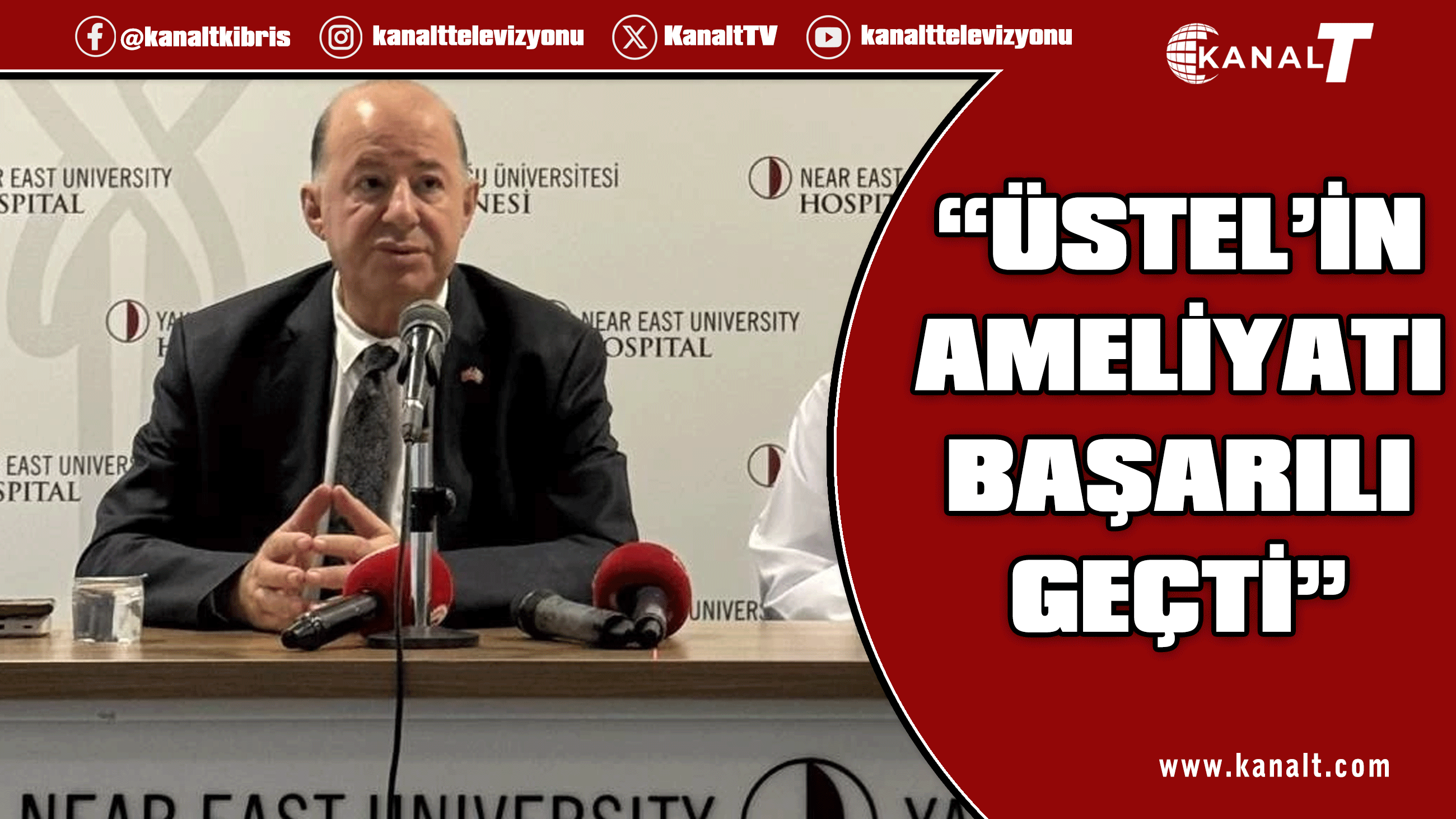 Üstel'e fıtık operasyonu yapıldı: Ameliyat başarılı geçti, birkaç güne taburcu olması bekleniyor