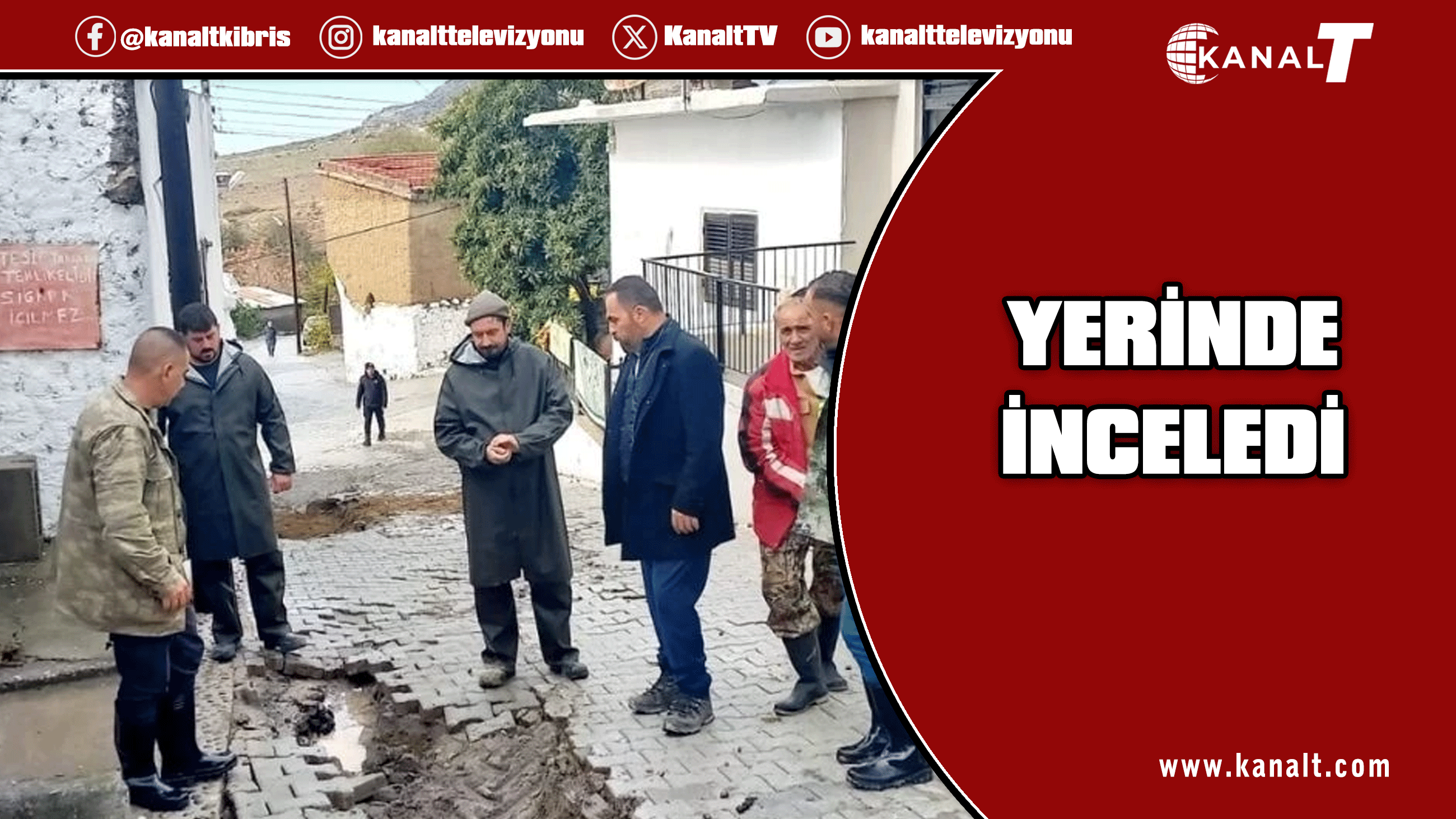 Bakan Hüseyin Çavuş Kozanköy’de sel tahribatını inceledi