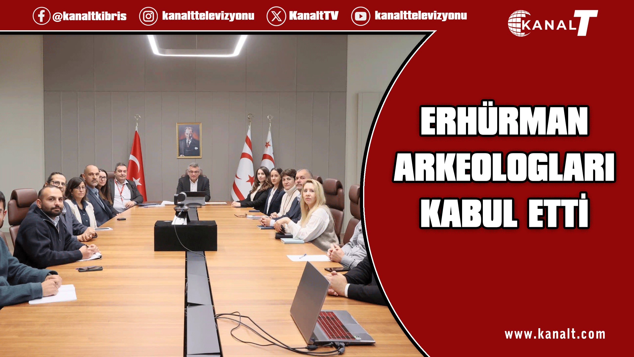 Cumhurbaşkanı Tufan Erhürman, Arkeologlarla bir araya geldi