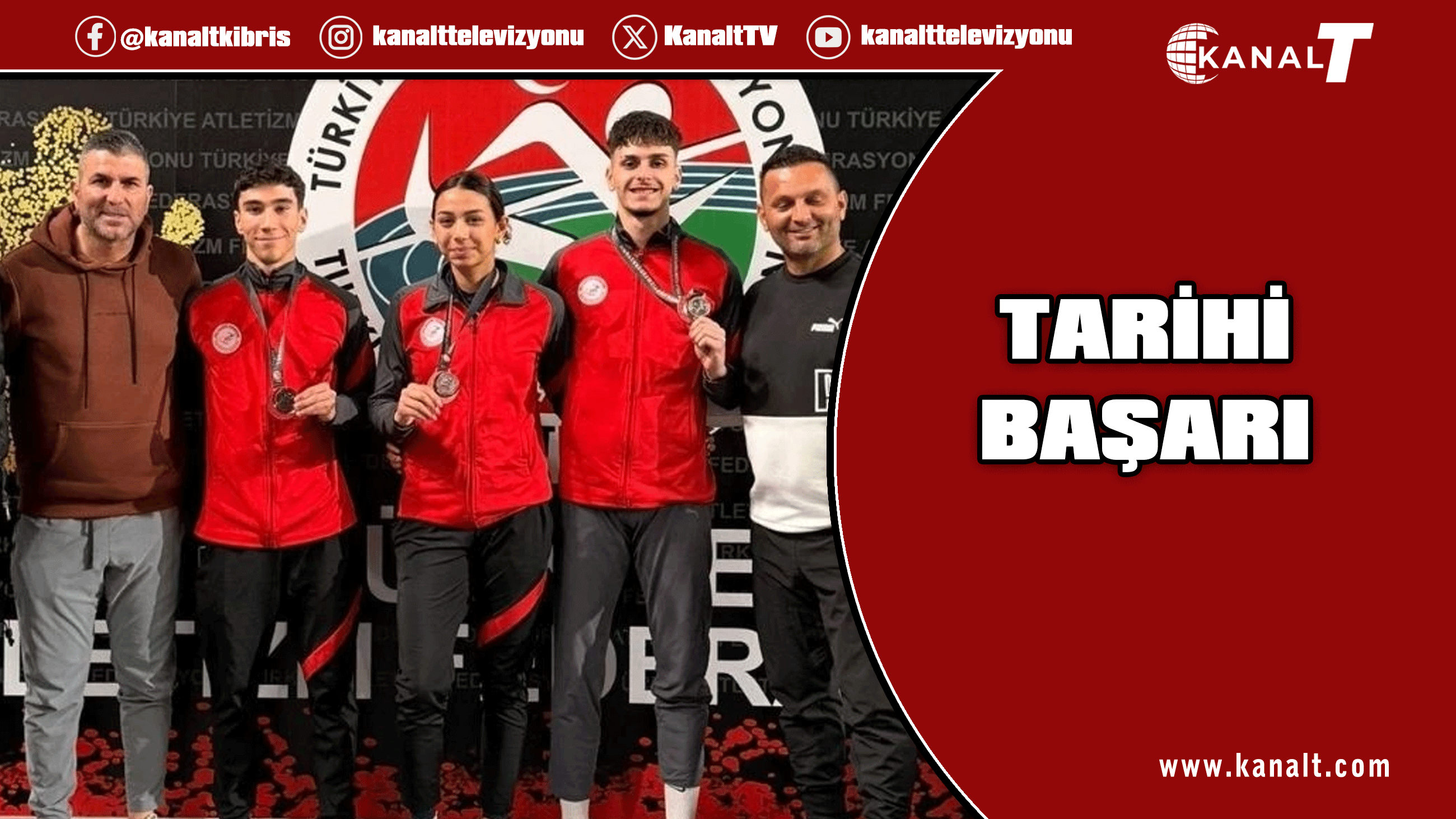 KKTC U20 Milli Takımı’ndan Türkiye Salon Şampiyonası’nda tarihi başarı