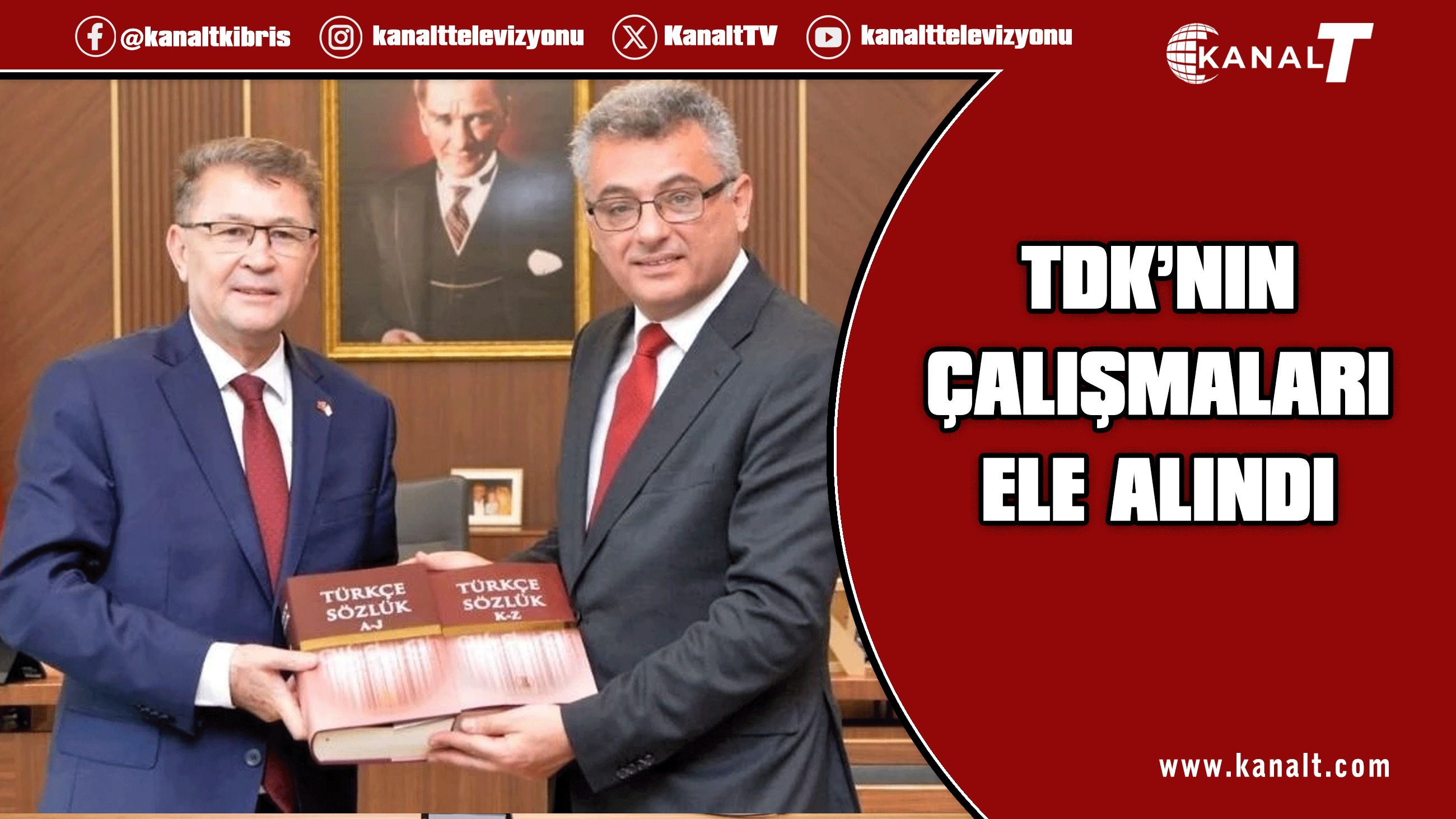 Erhürman, Türk Dil Kurumu Başkanı Mert'i kabul etti