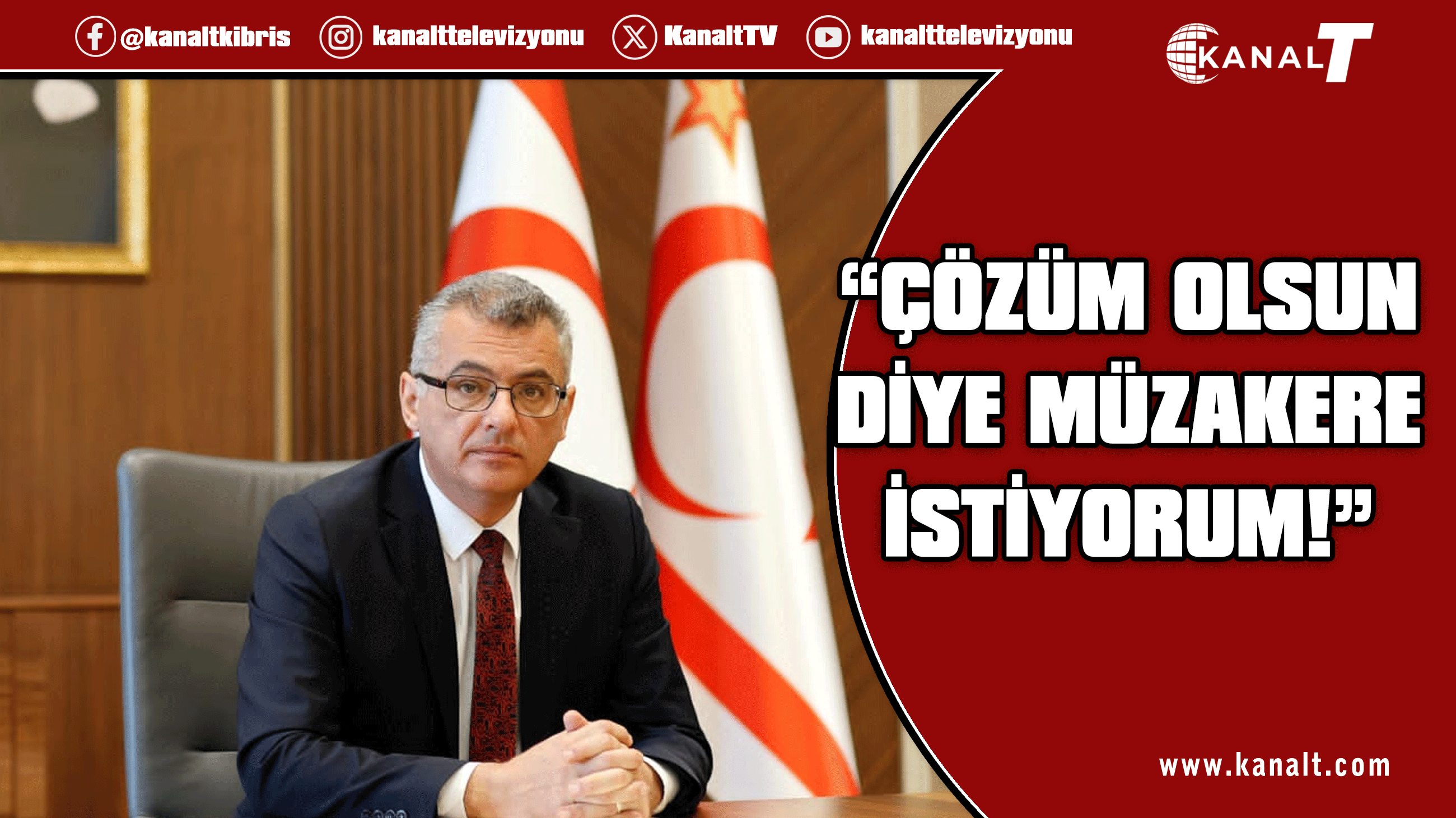 Cumhurbaşkanı Erhürman: Müzakere olsun diye müzakere değil, çözüm olsun diye müzakere istiyorum!