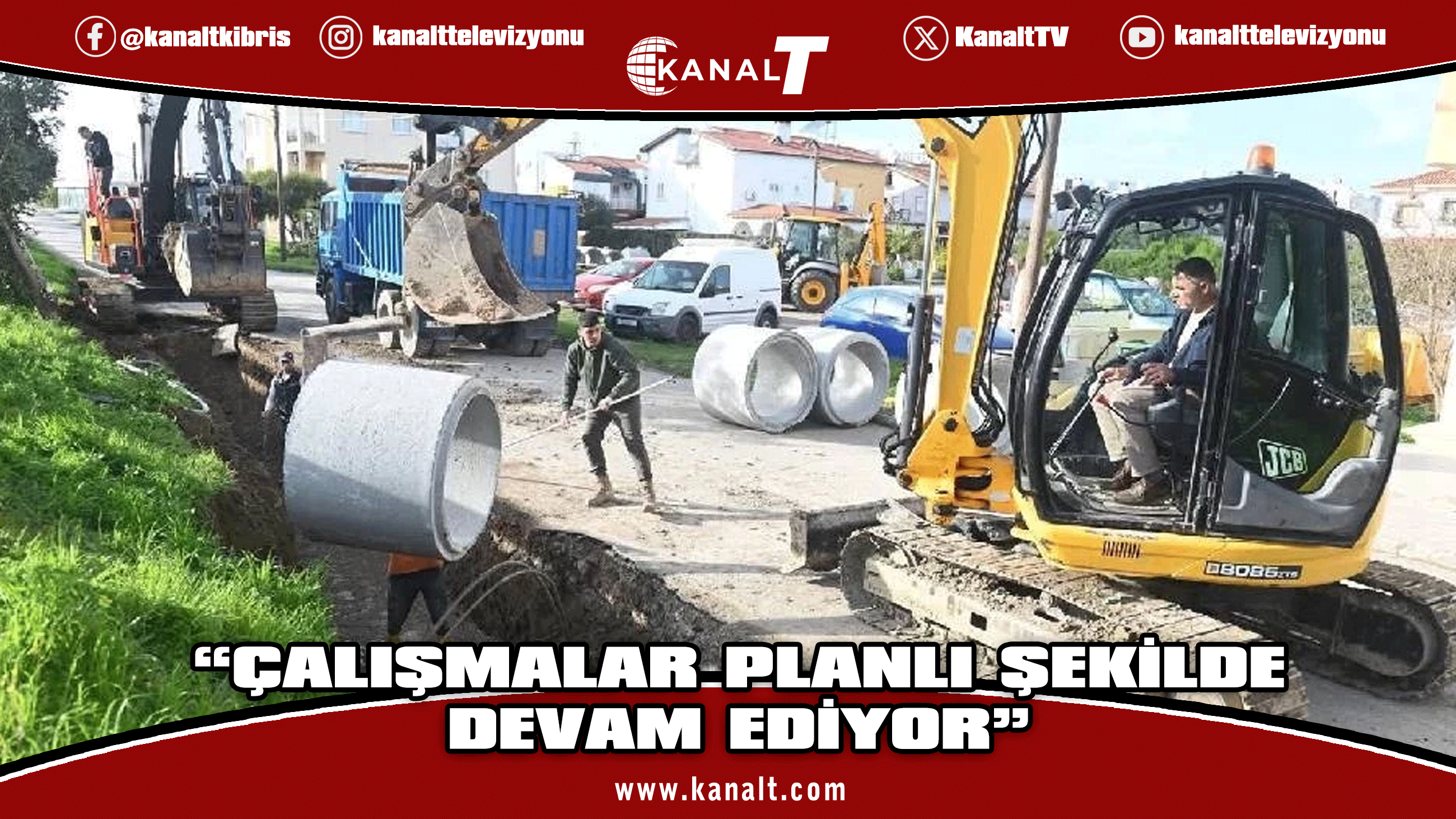 Gönyeli-Alayköy Belediyesi, su baskınları sonrası altyapı çalışmalarını hızlandırdı