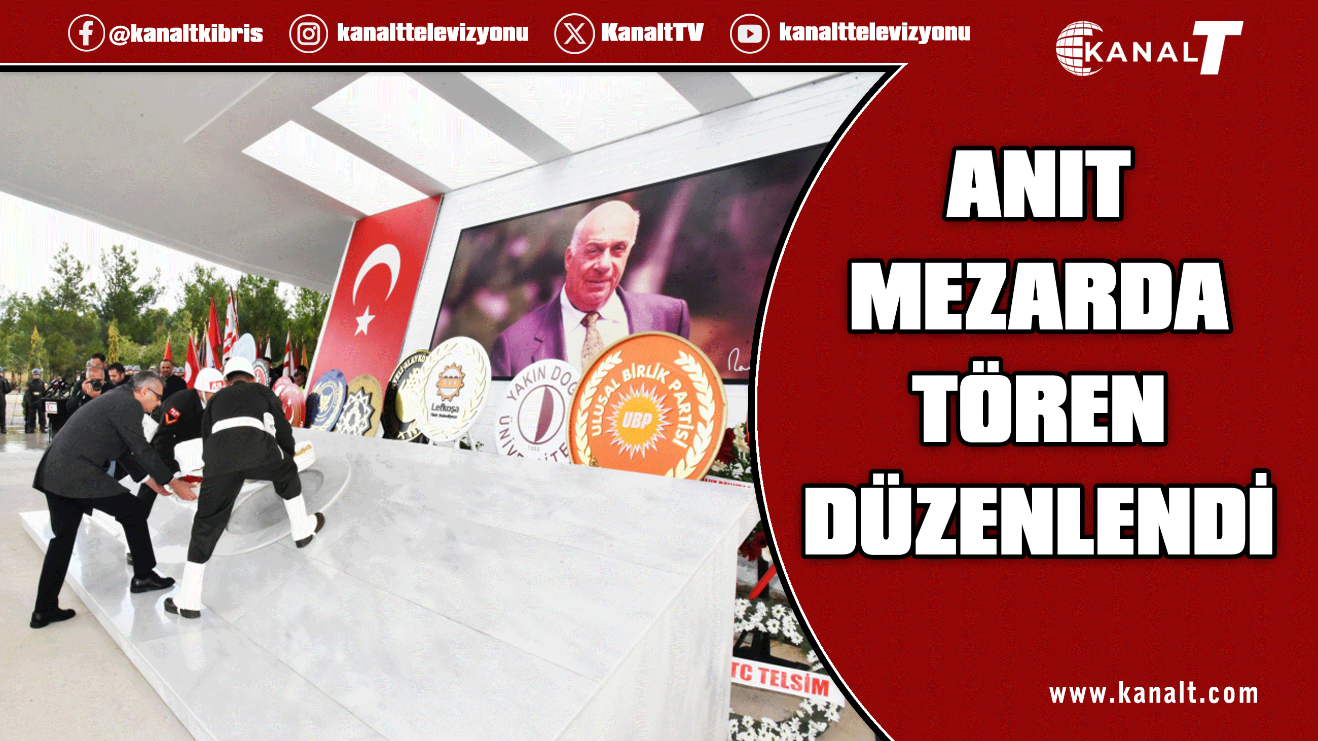 Denktaş, vefatının 14’üncü yıl dönümünde törenle anıldı