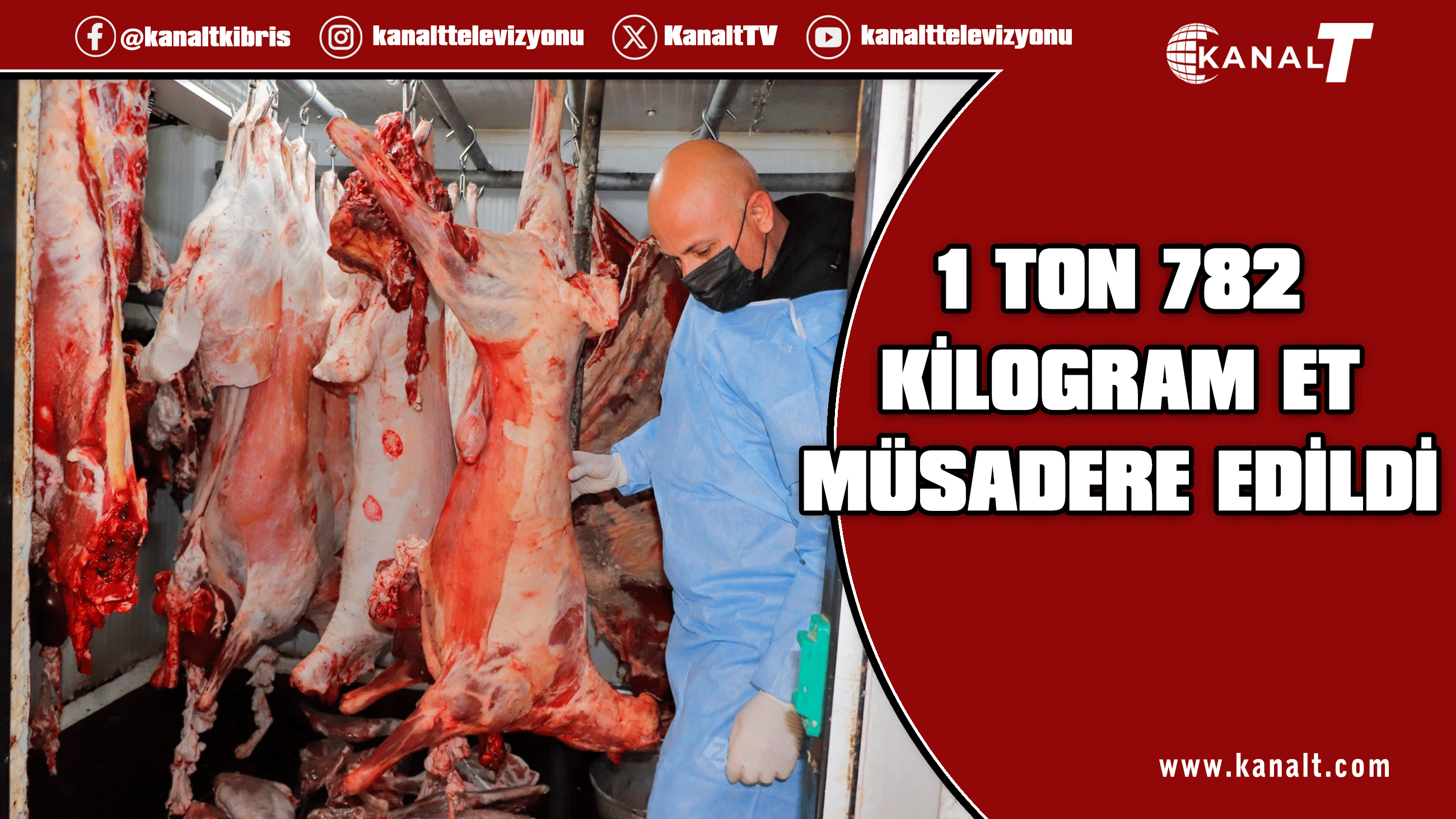 Gazimağusa’da kaçak et ve sahte mühür operasyonu düzenlendi