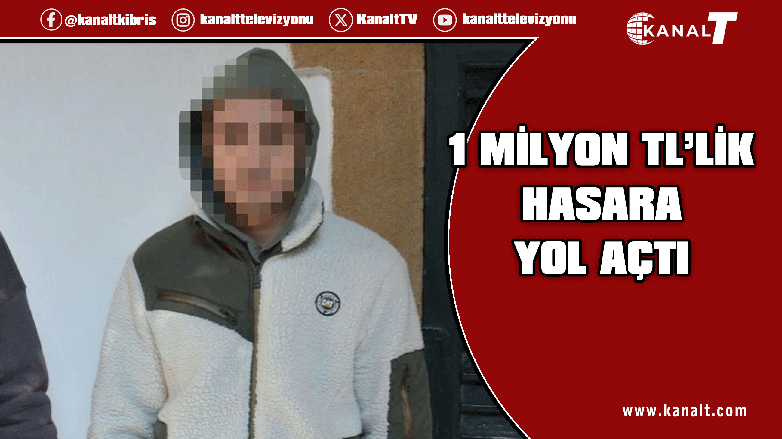 Gönyeli’de 1 Milyon TL’lik hasar: Zanlı teminata bağlandı