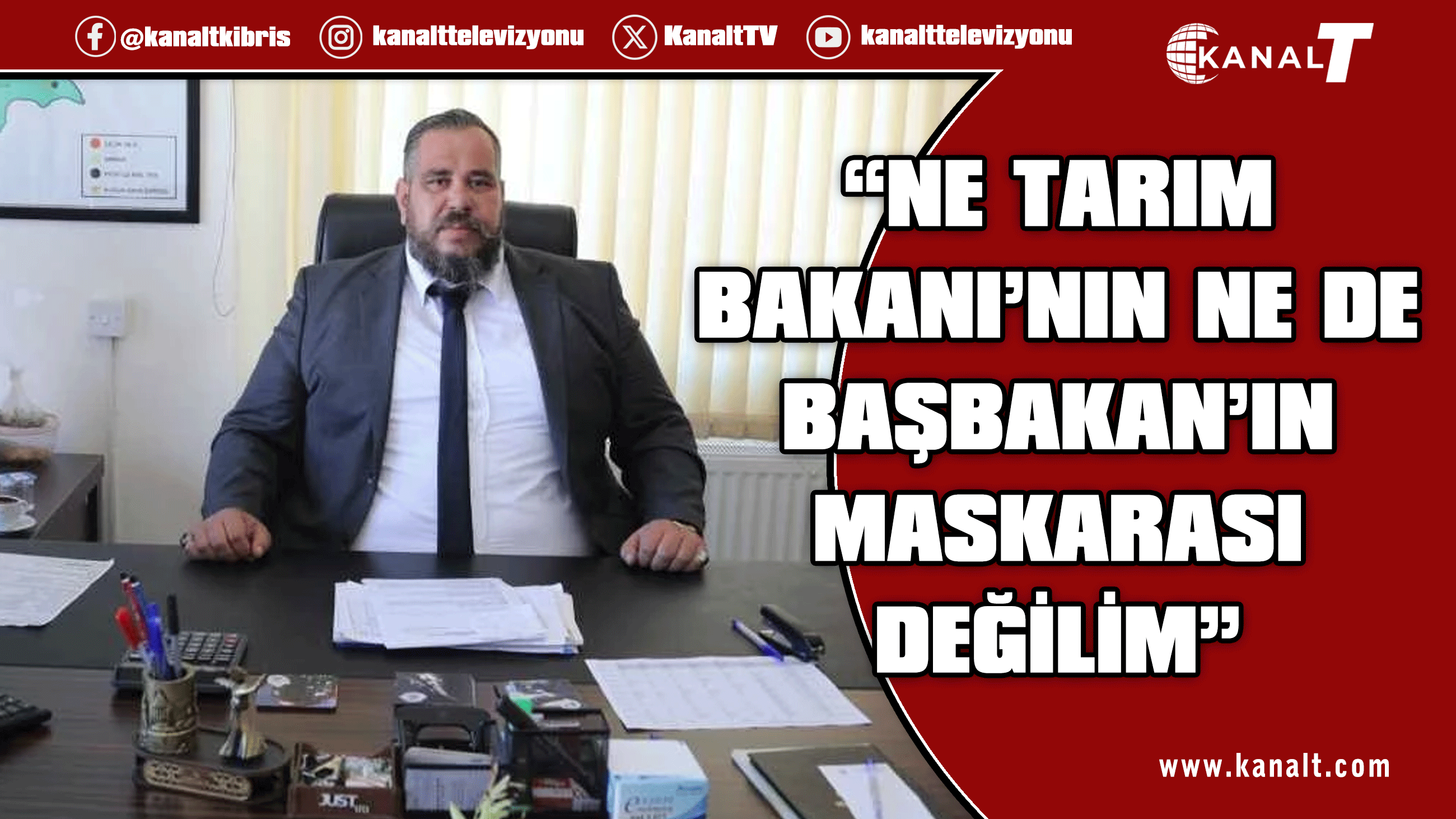 Yenal Garabli, “Kimsenin maskarası değilim” diyerek Toprak Ürünleri Kurumu’ndan istifa etti