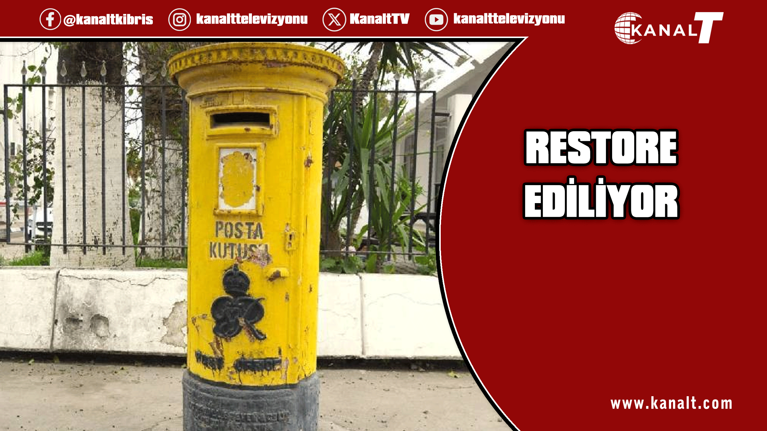 Posta kutuları restore edilip korunacak