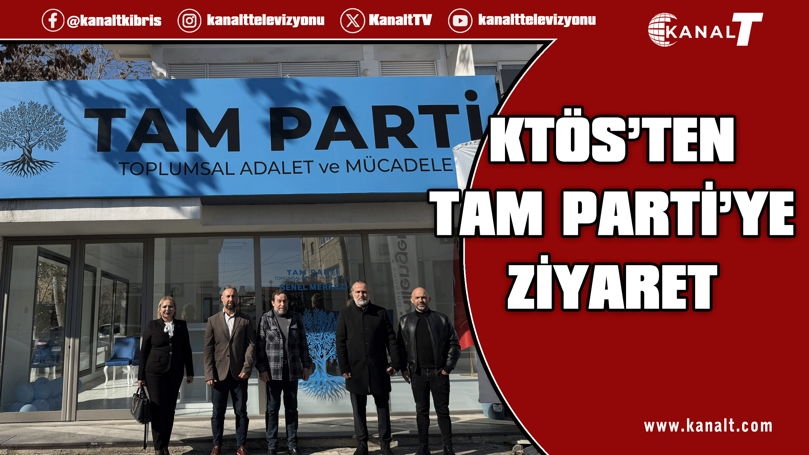 KTÖS heyeti TAM Parti’ye ziyaret etti