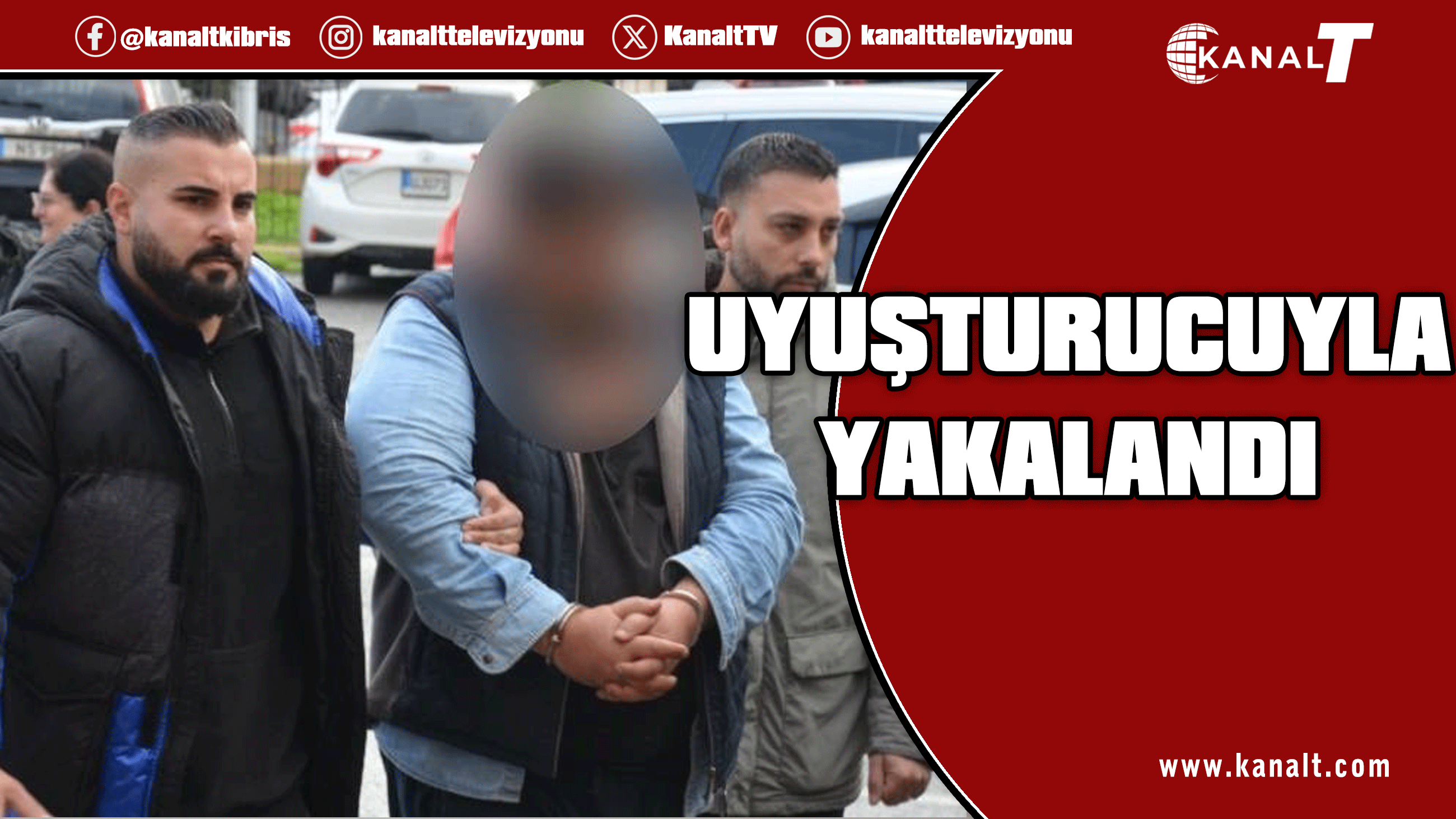 Ercan’da uyuşturucuyla yakalandı