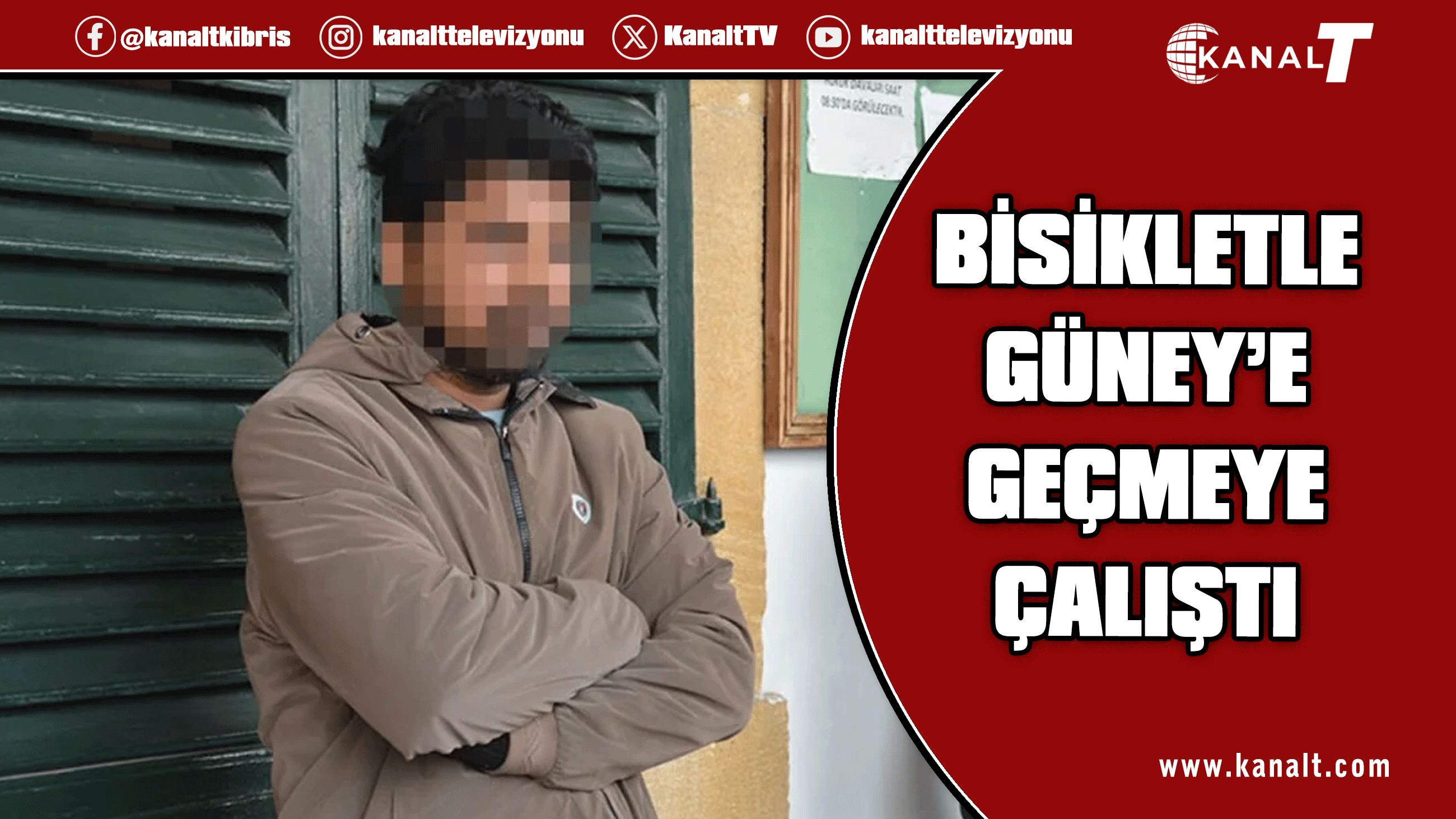 Bisikletle Güney’e geçmeye çalıştı