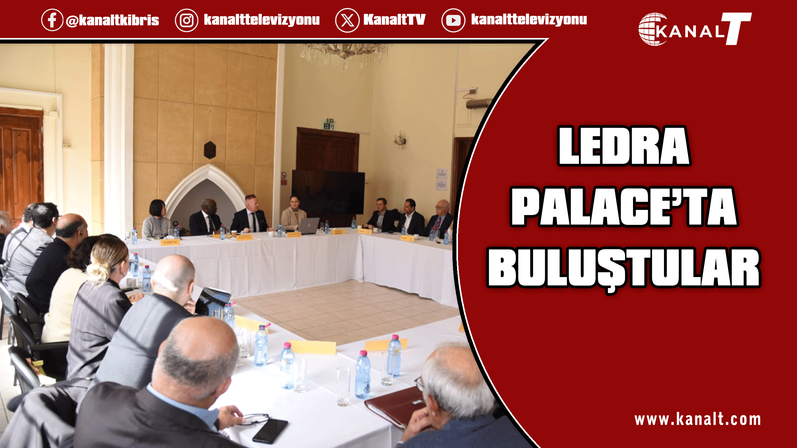 Kıbrıslı Türk ve Kıbrıslı Rum siyasi partiler ara bölgede bir araya geldi