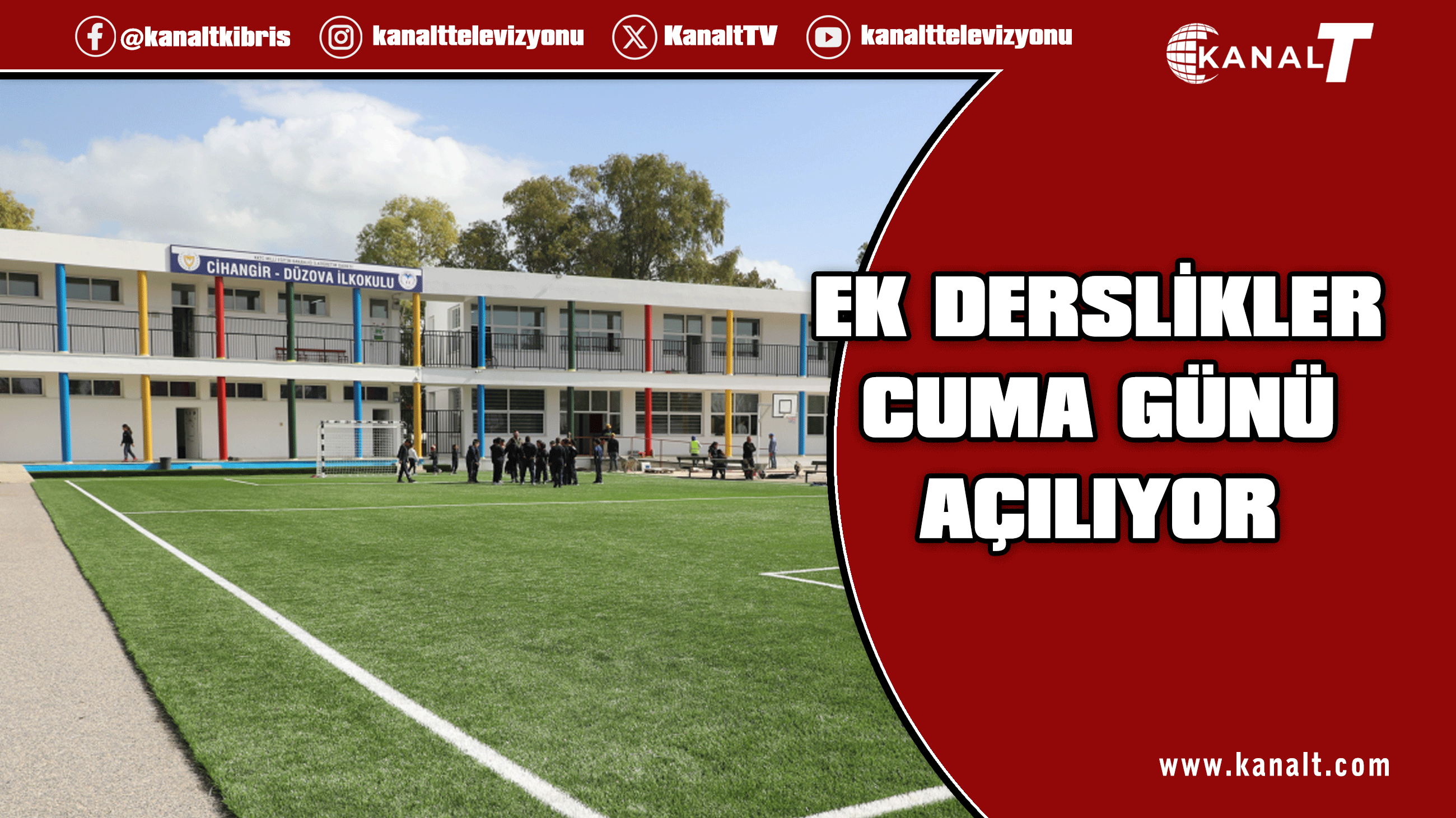 Cihangir-Düzova İlkokulu ek derslik binasının açılışı cuma günü yapılıyor