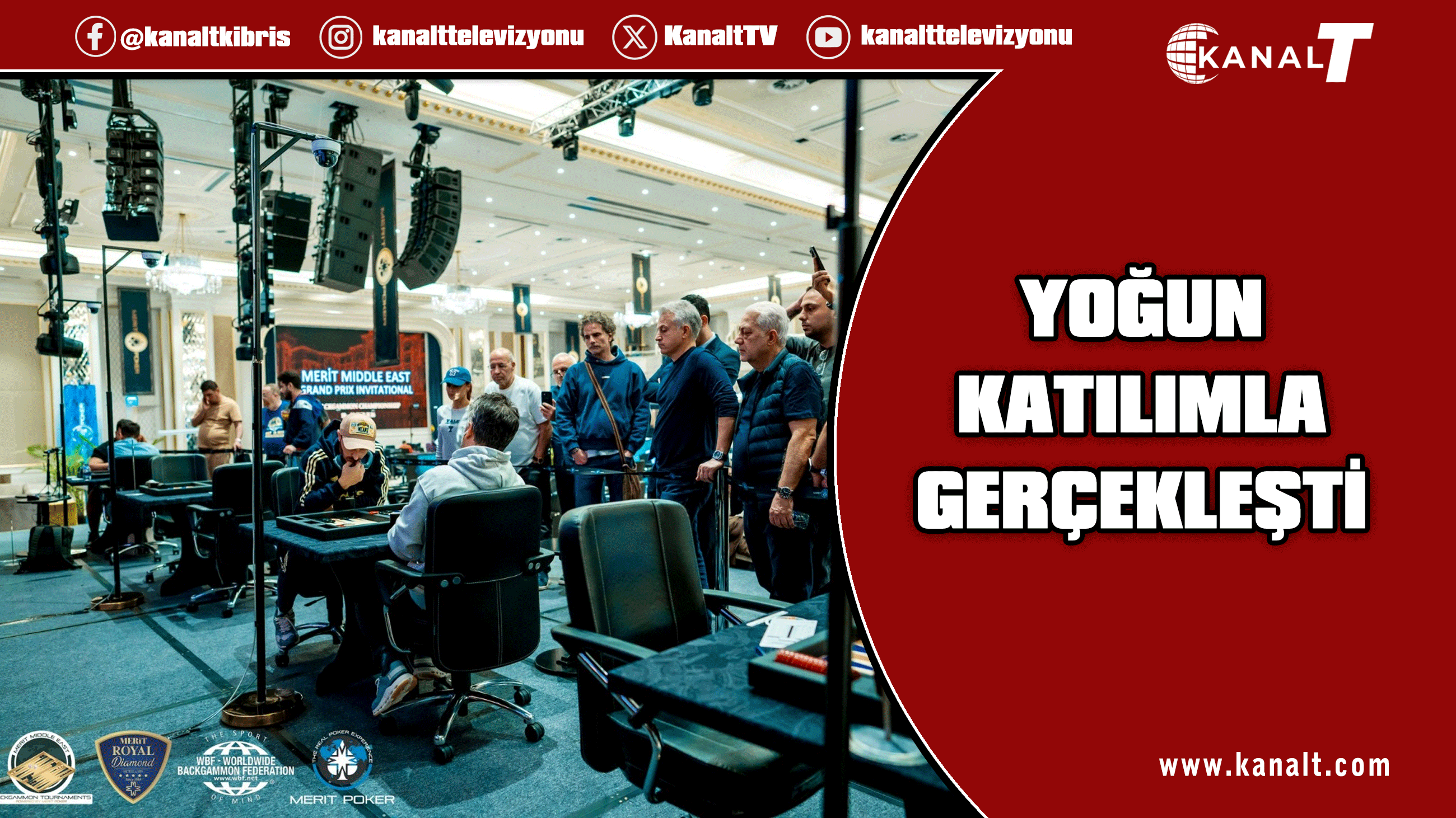 Merit tavla turnuvası büyük ilgi gördü