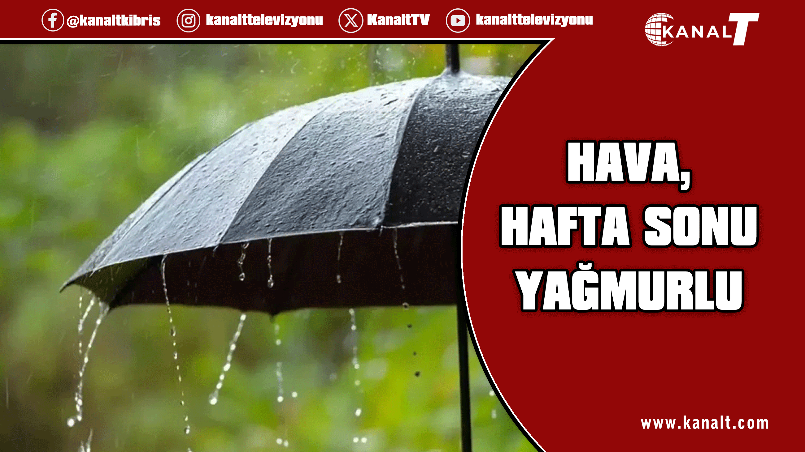 Hafta sonu yağmur bekleniyor…