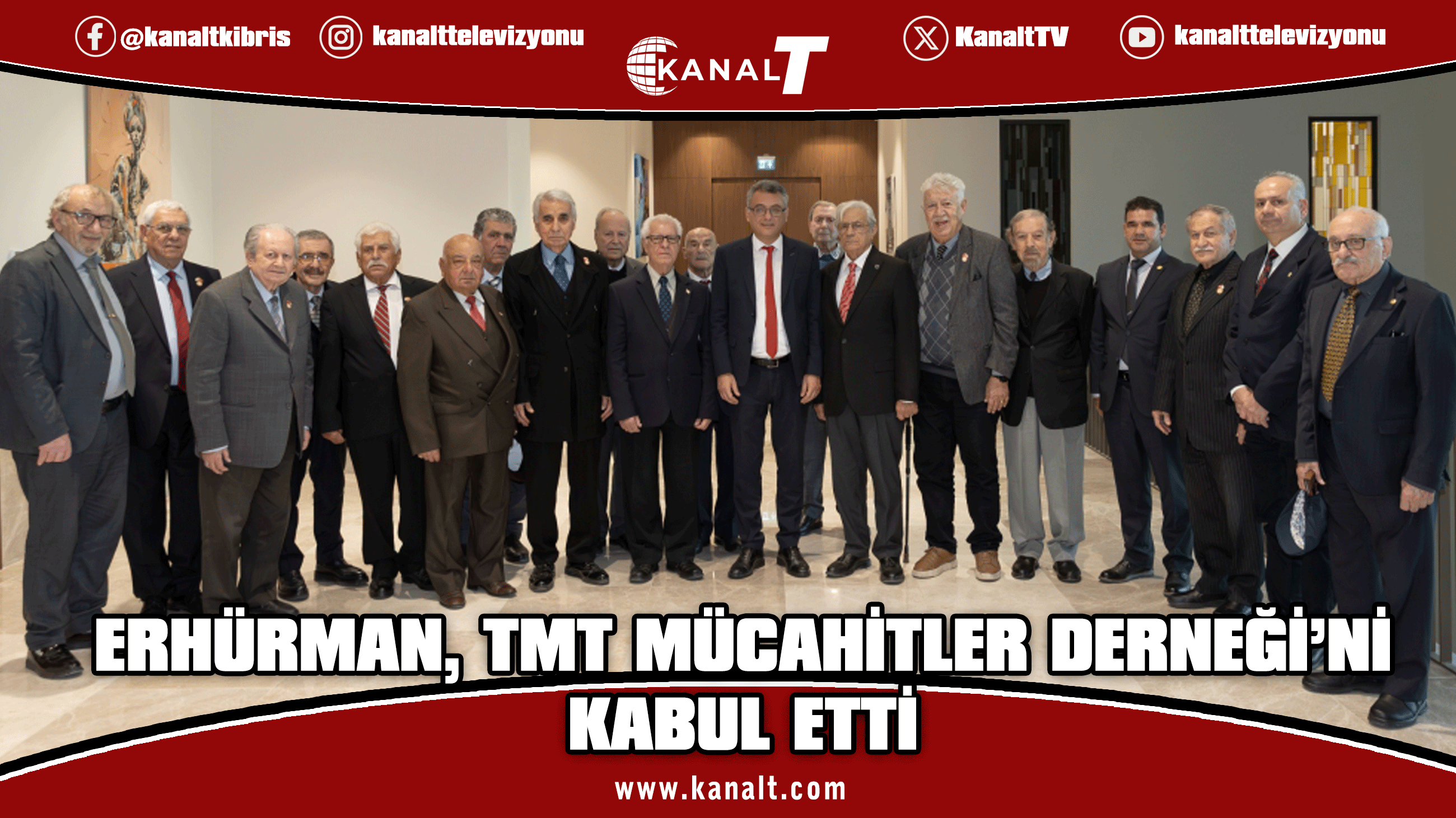 Erhürman, TMT Mücahitler Derneği yetkililerini kabul etti