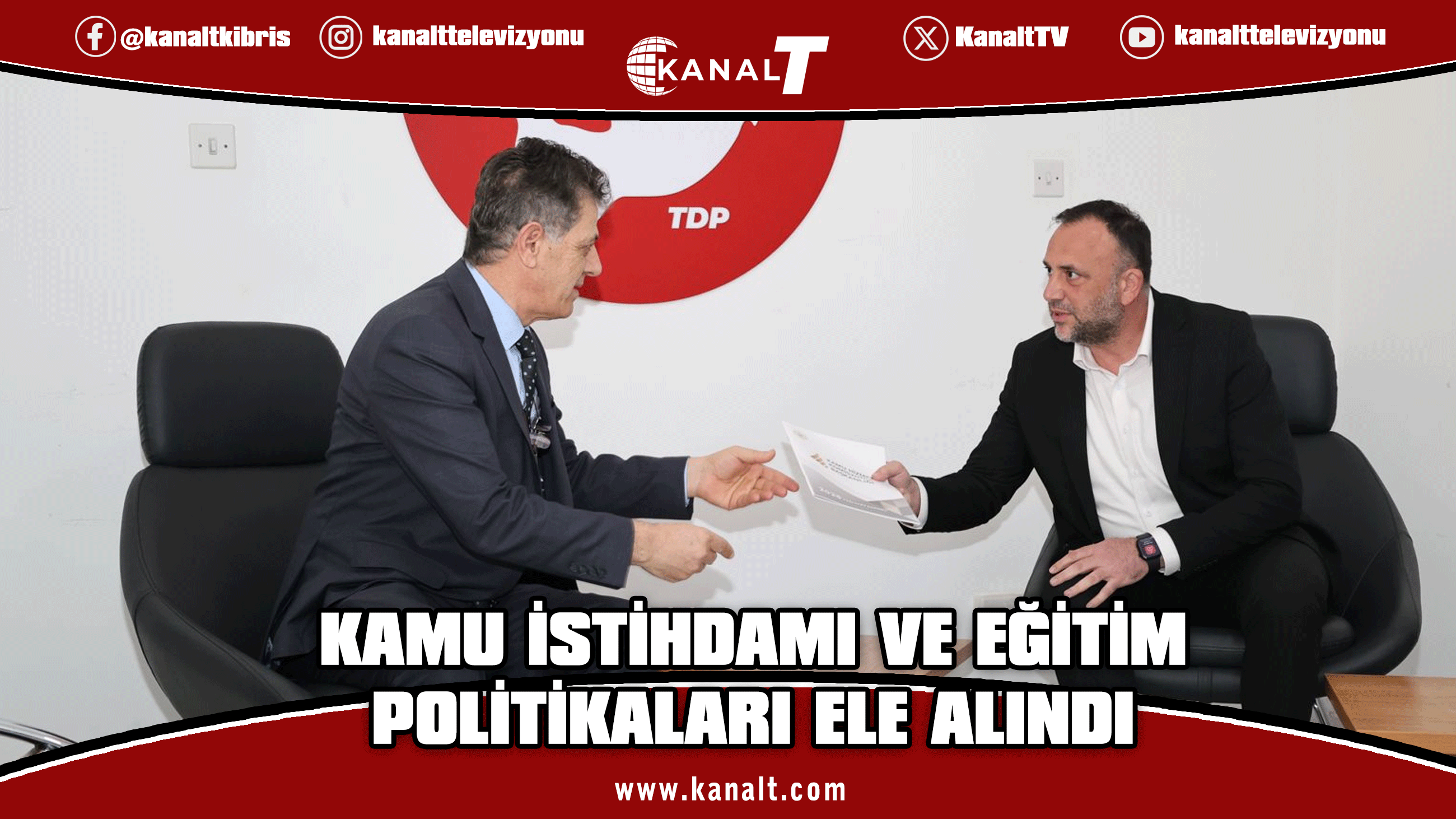 KHK–TDP görüşmesinde kamu istihdamı ve eğitim politikaları ele alındı