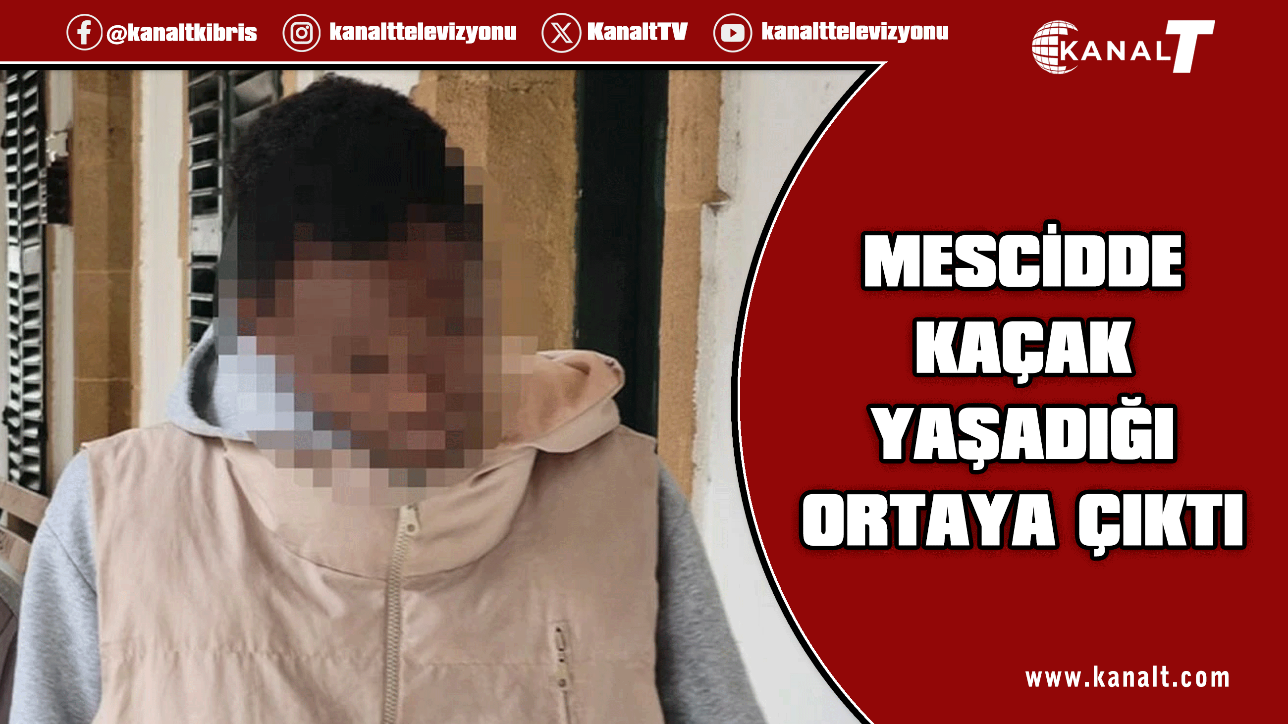 Ercan Havalimanı mescidinde kaçak yaşadığı tespit edildi!