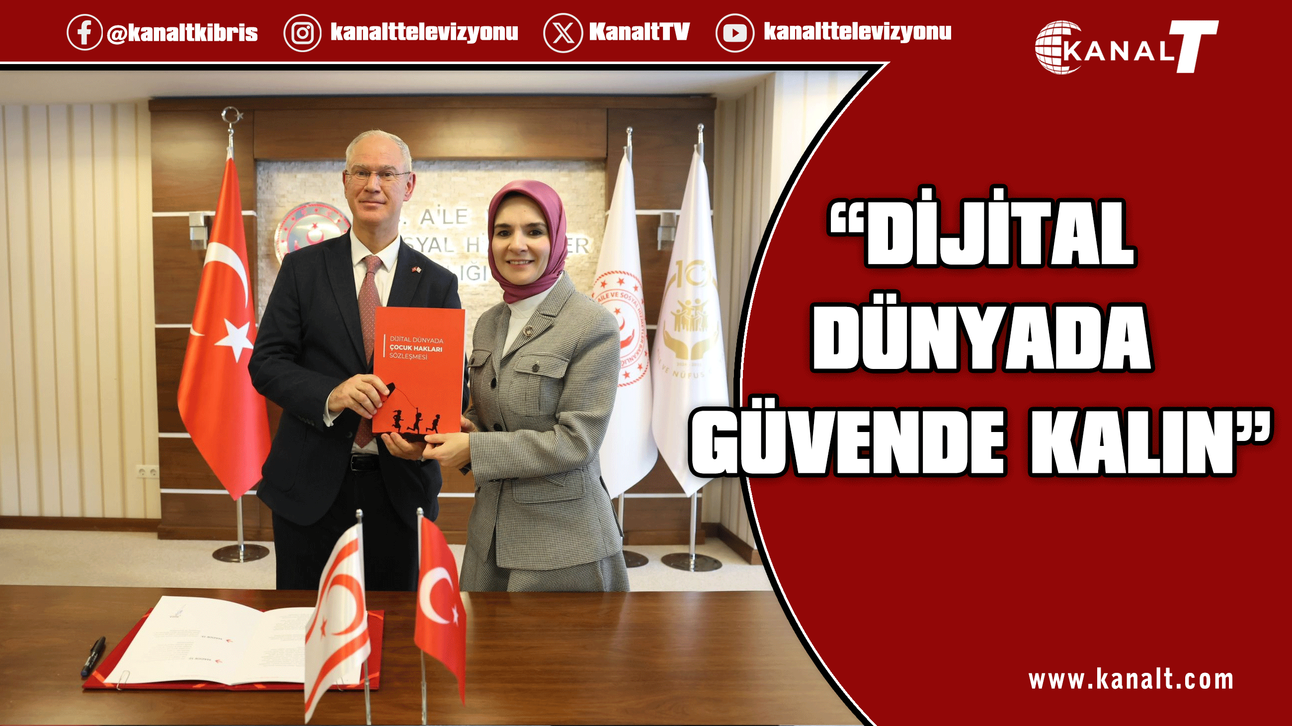 Bakan Hasipoğlu “Dijital Dünyada Çocuk Hakları Sözleşmesi”ni imzaladı