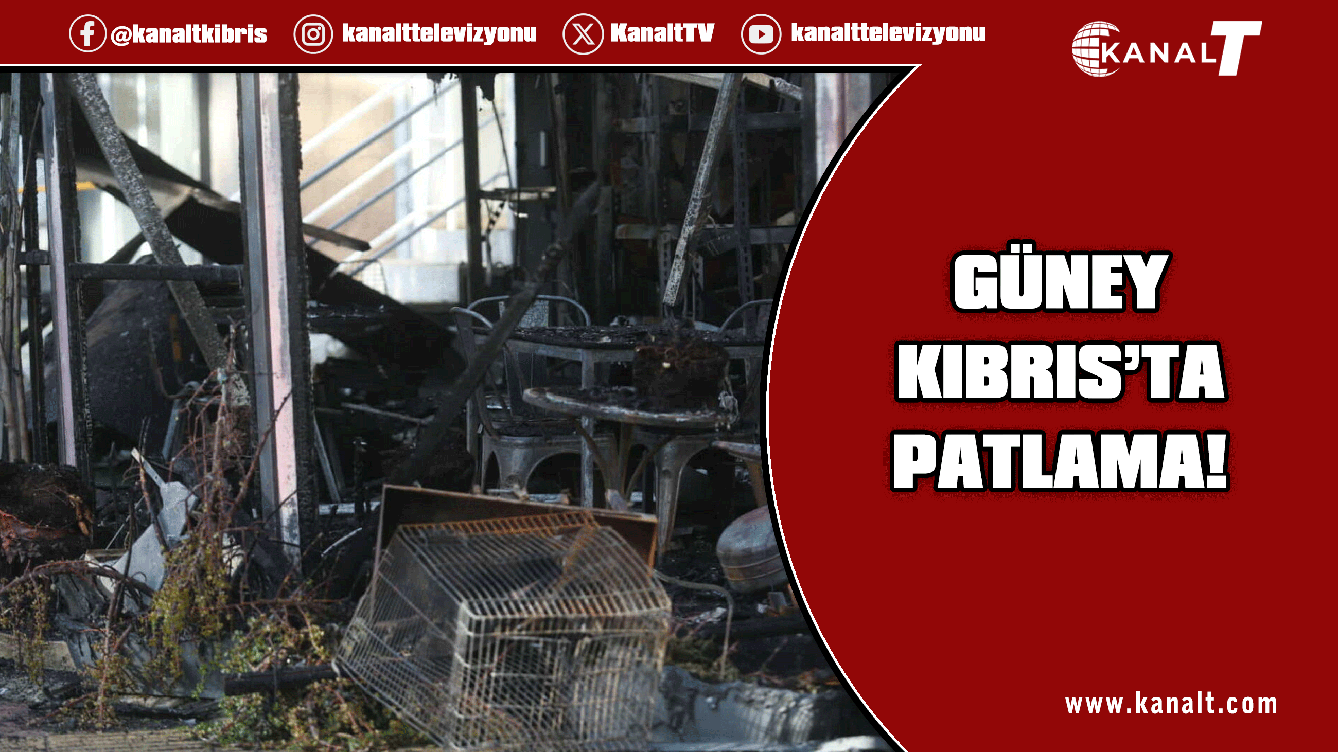 Güney Kıbrıs'ta bir restoranda patlama