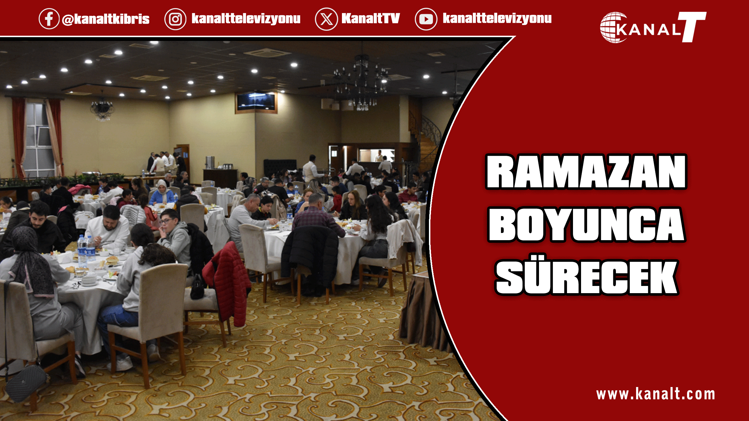 Girne’de, iftar yemeği programı Ramazan ayı boyunca ücretsiz devam edecek